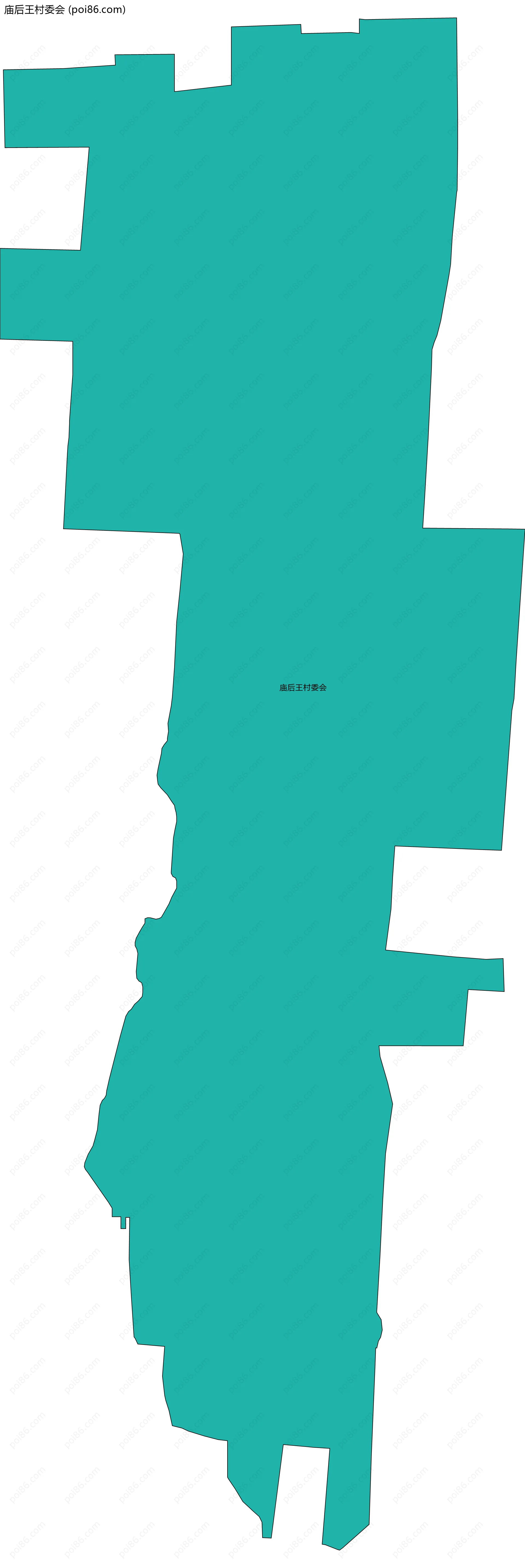 庙后王村委会边界地图