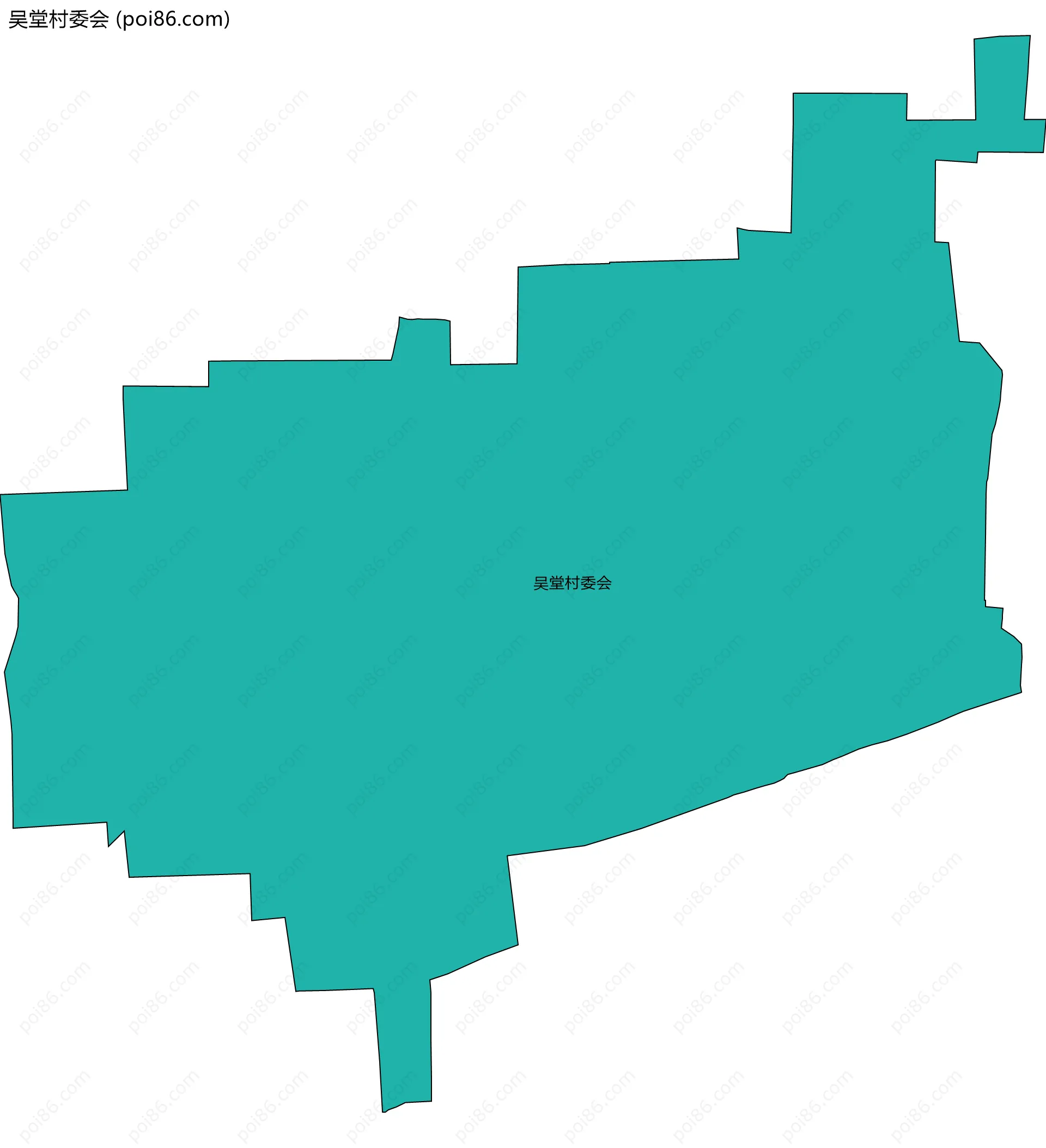 吴堂村委会边界地图