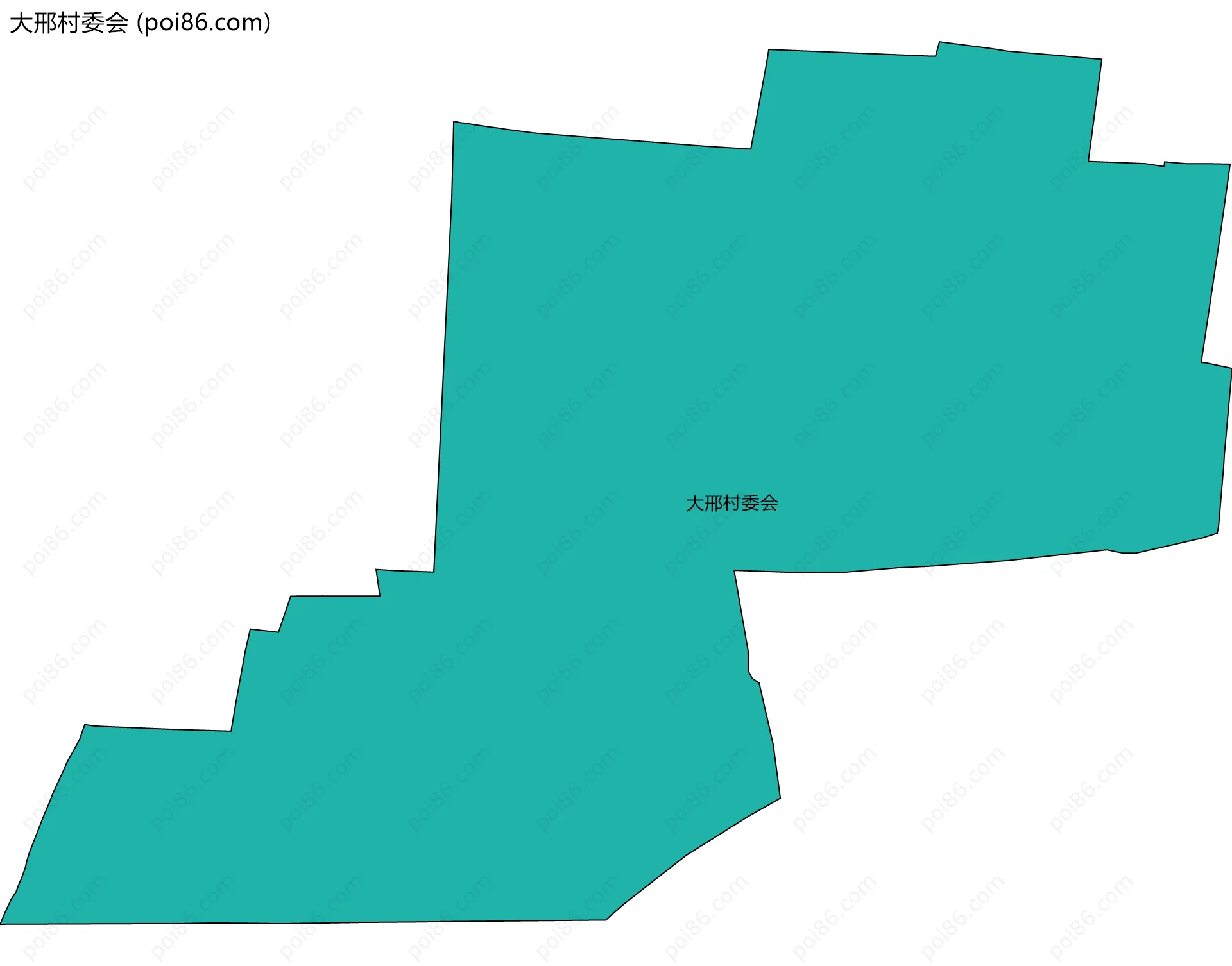 大邢村委会边界地图