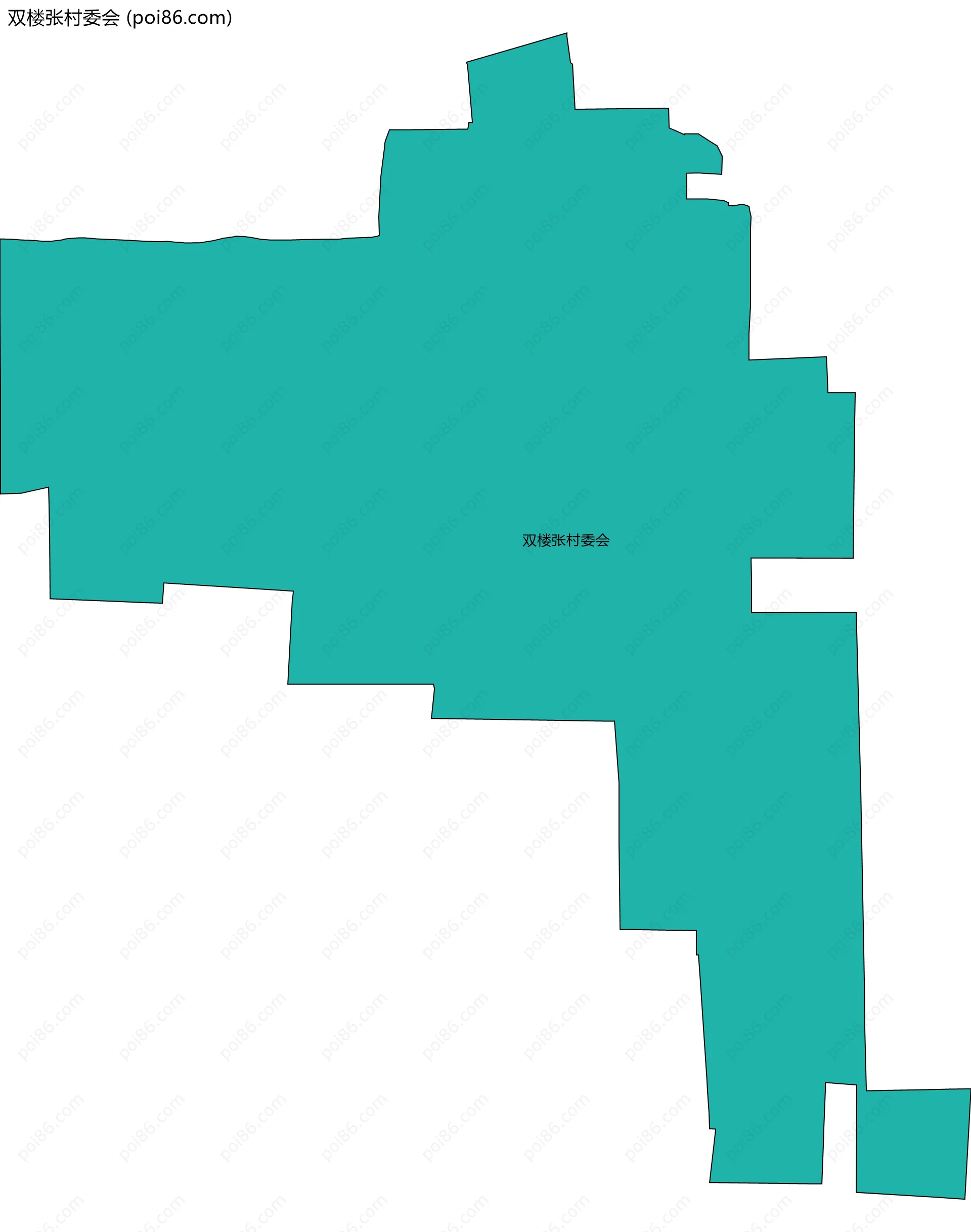双楼张村委会边界地图
