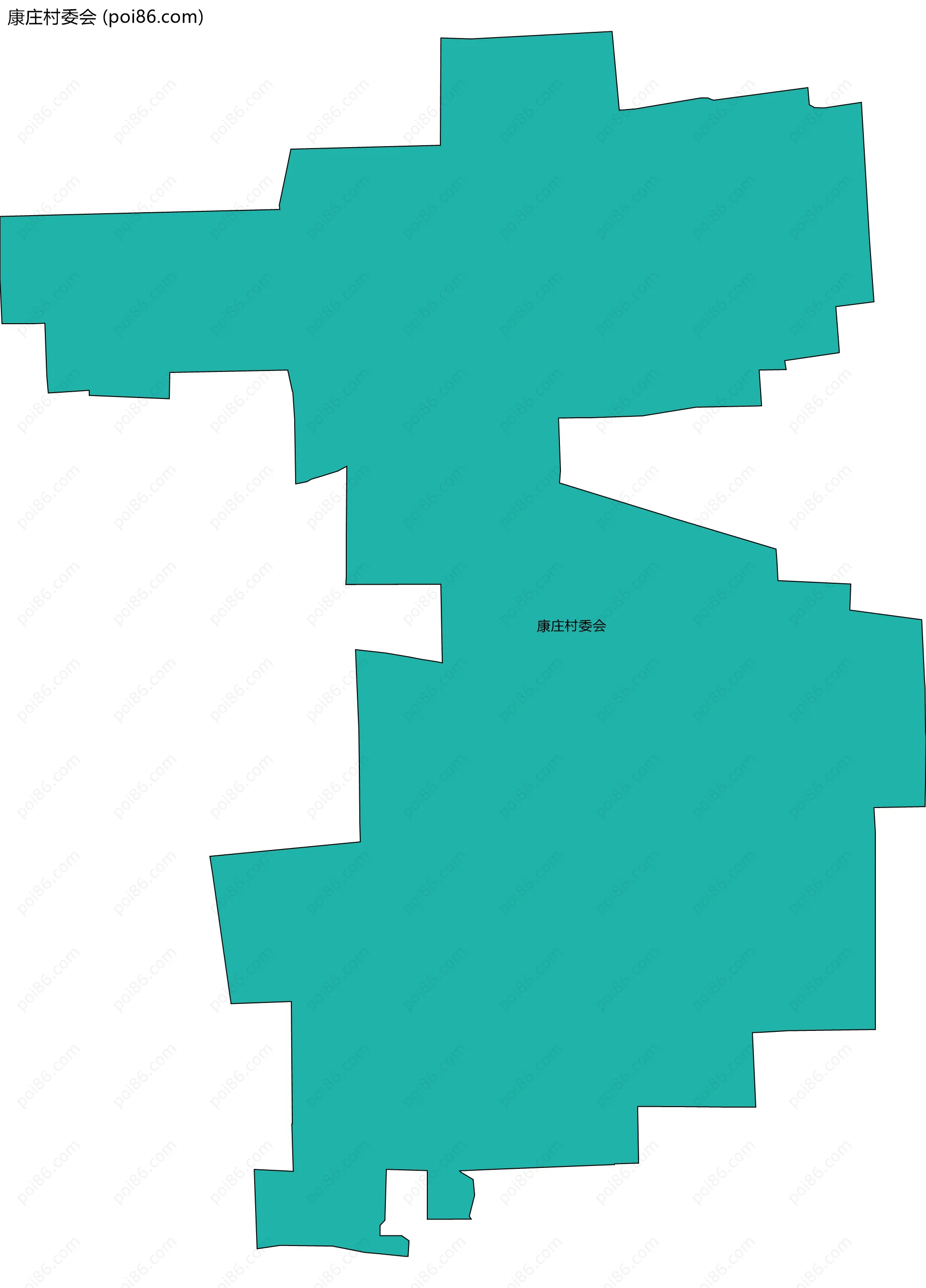 康庄村委会边界地图