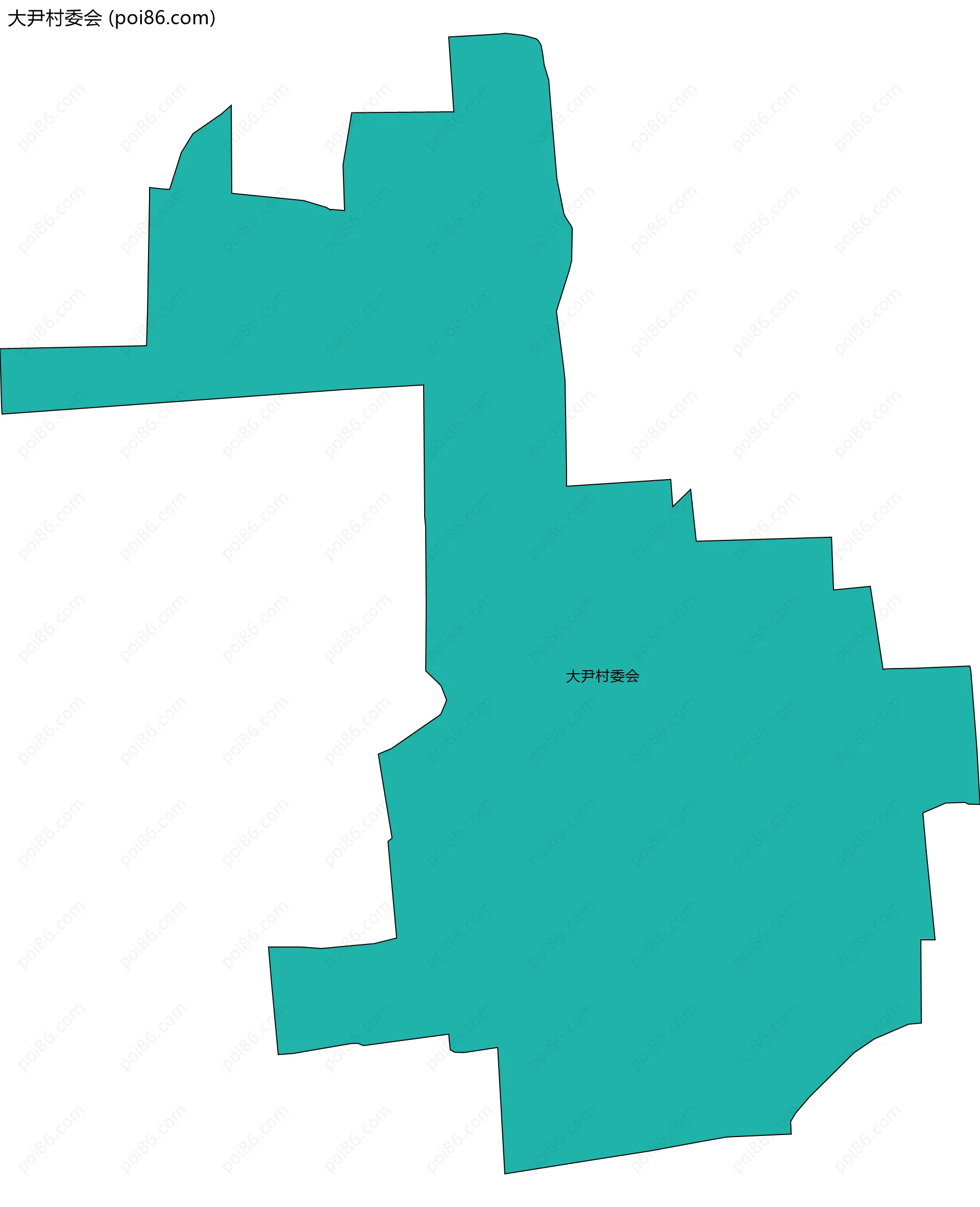 大尹村委会边界地图