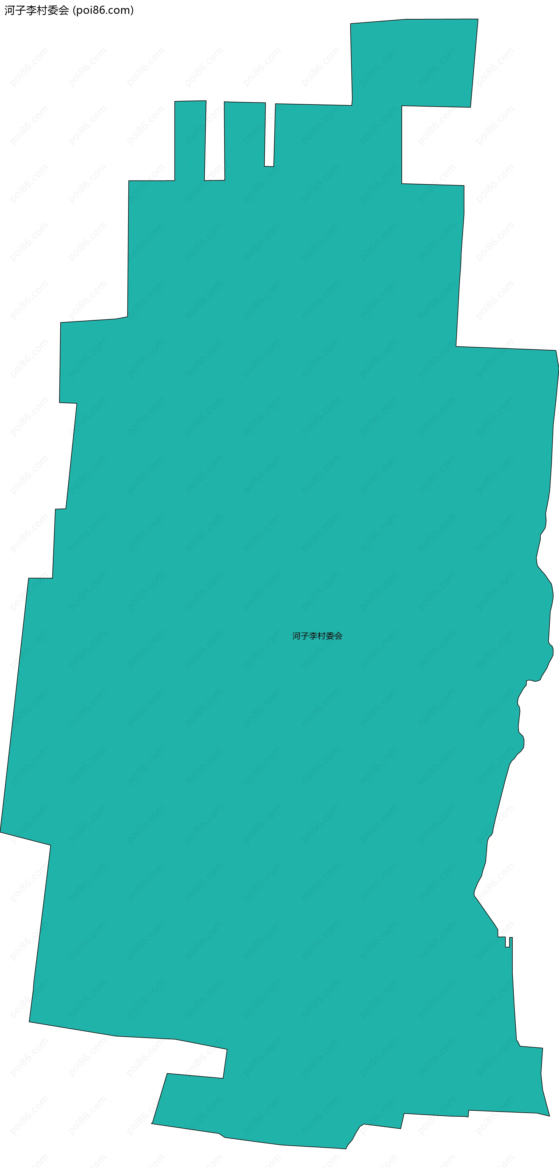 河子李村委会边界地图