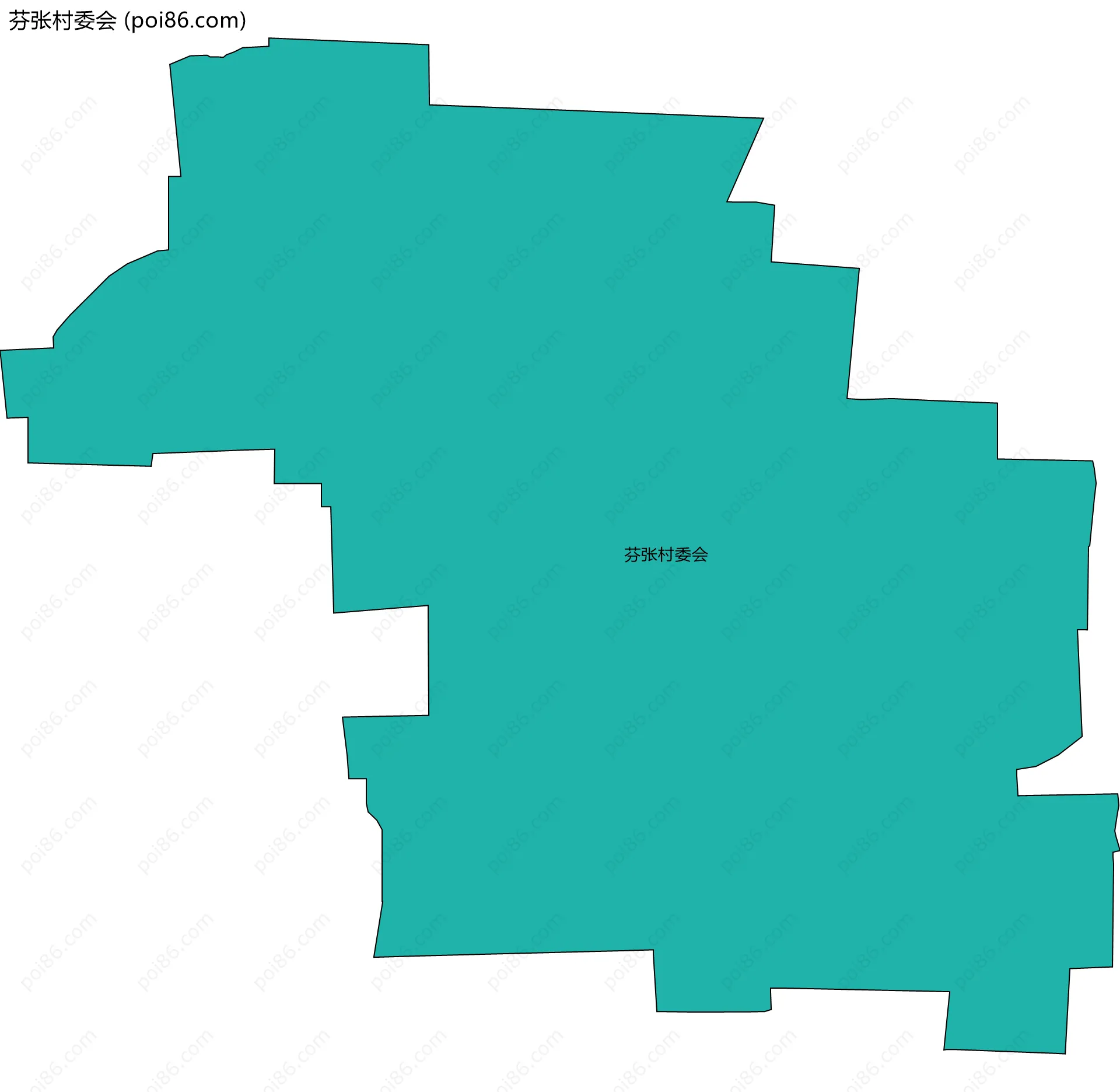 芬张村委会边界地图
