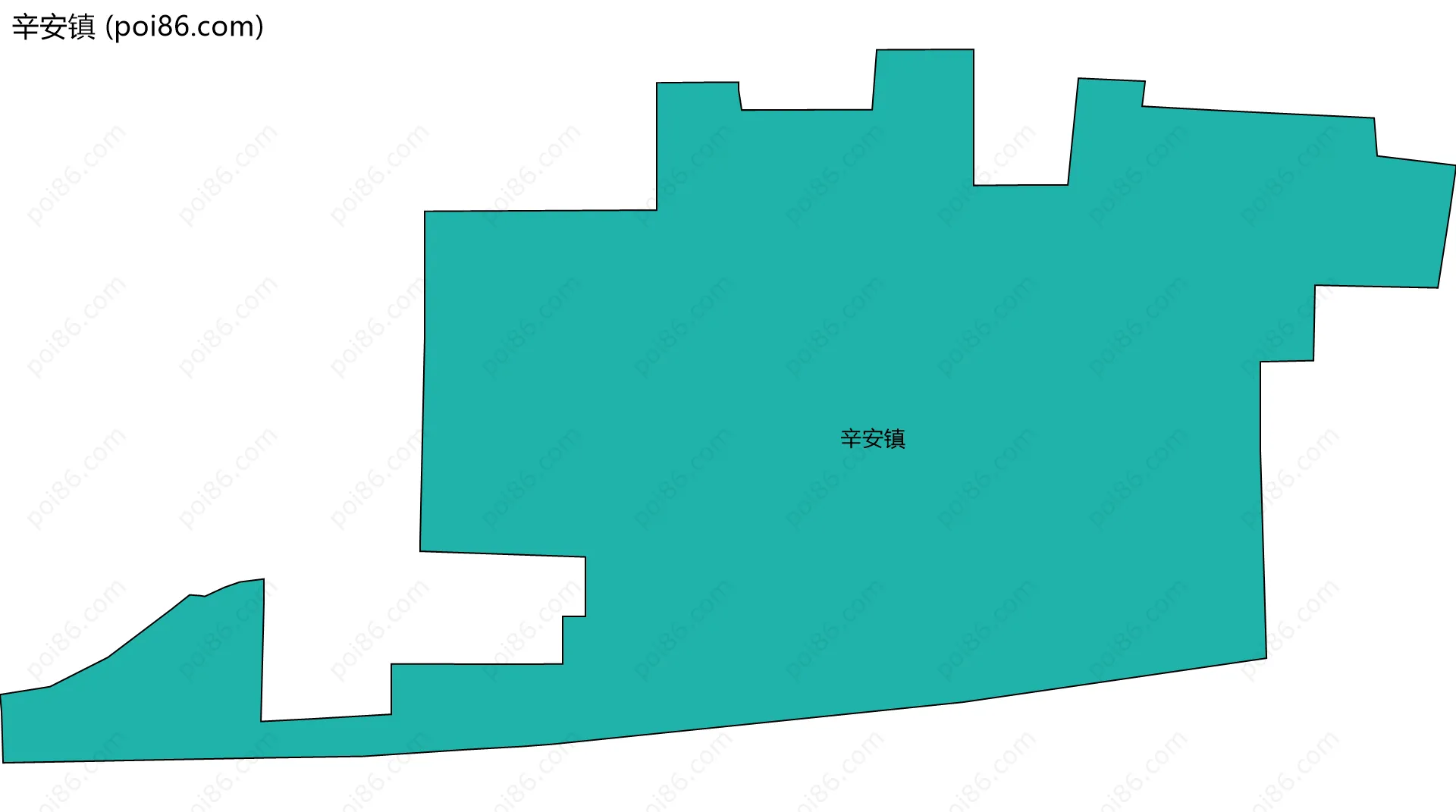 辛安镇边界地图