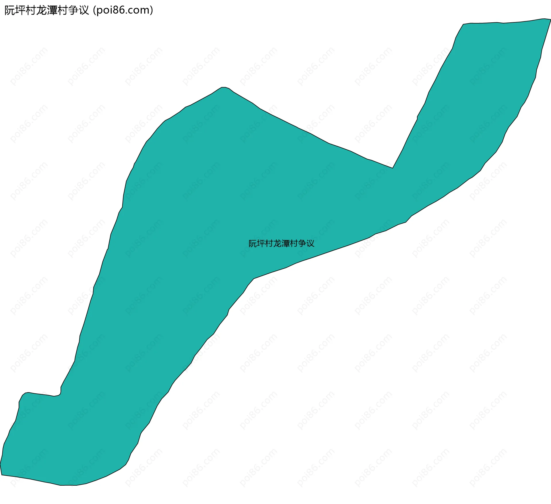 阮坪村龙潭村争议边界地图