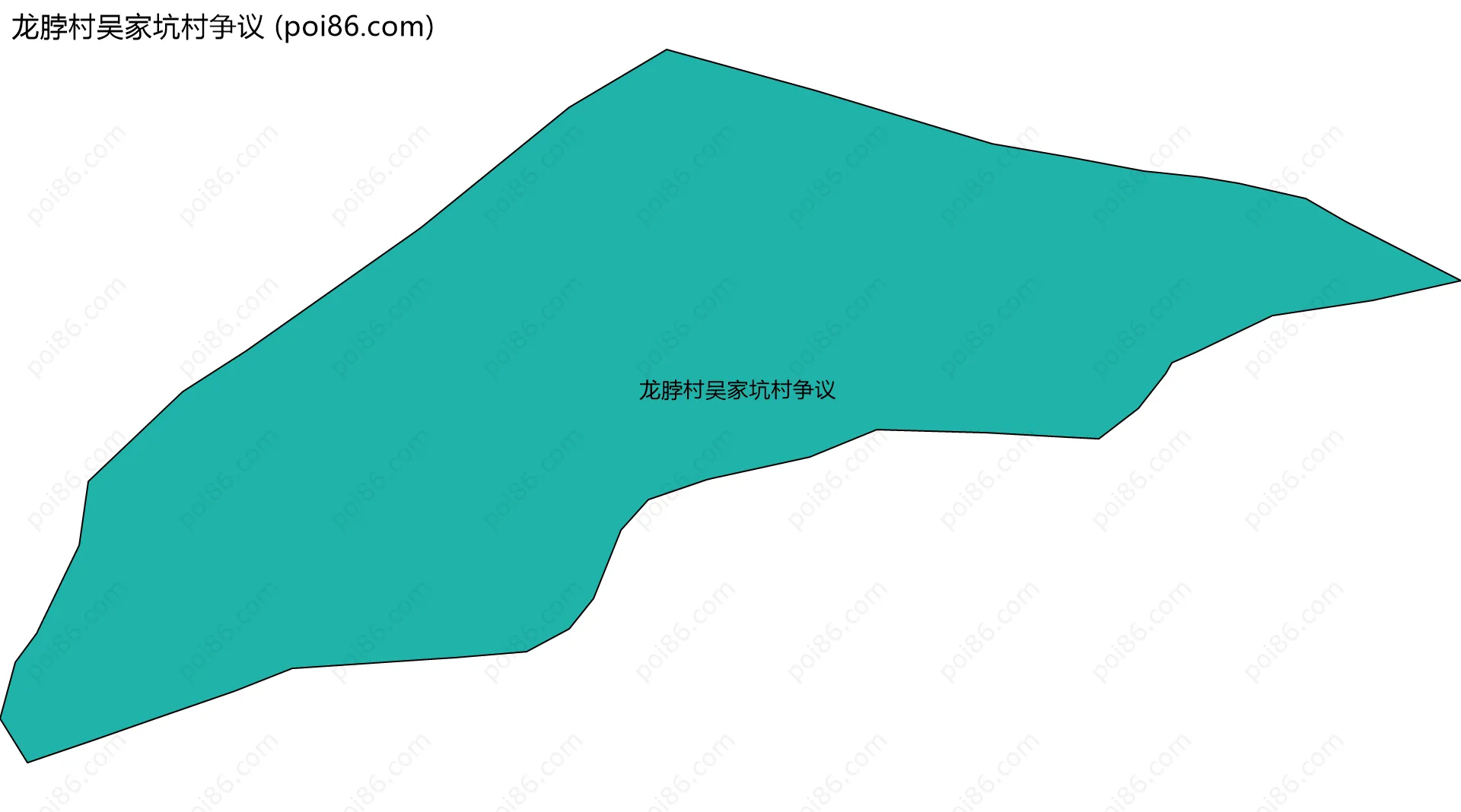 龙脖村吴家坑村争议边界地图