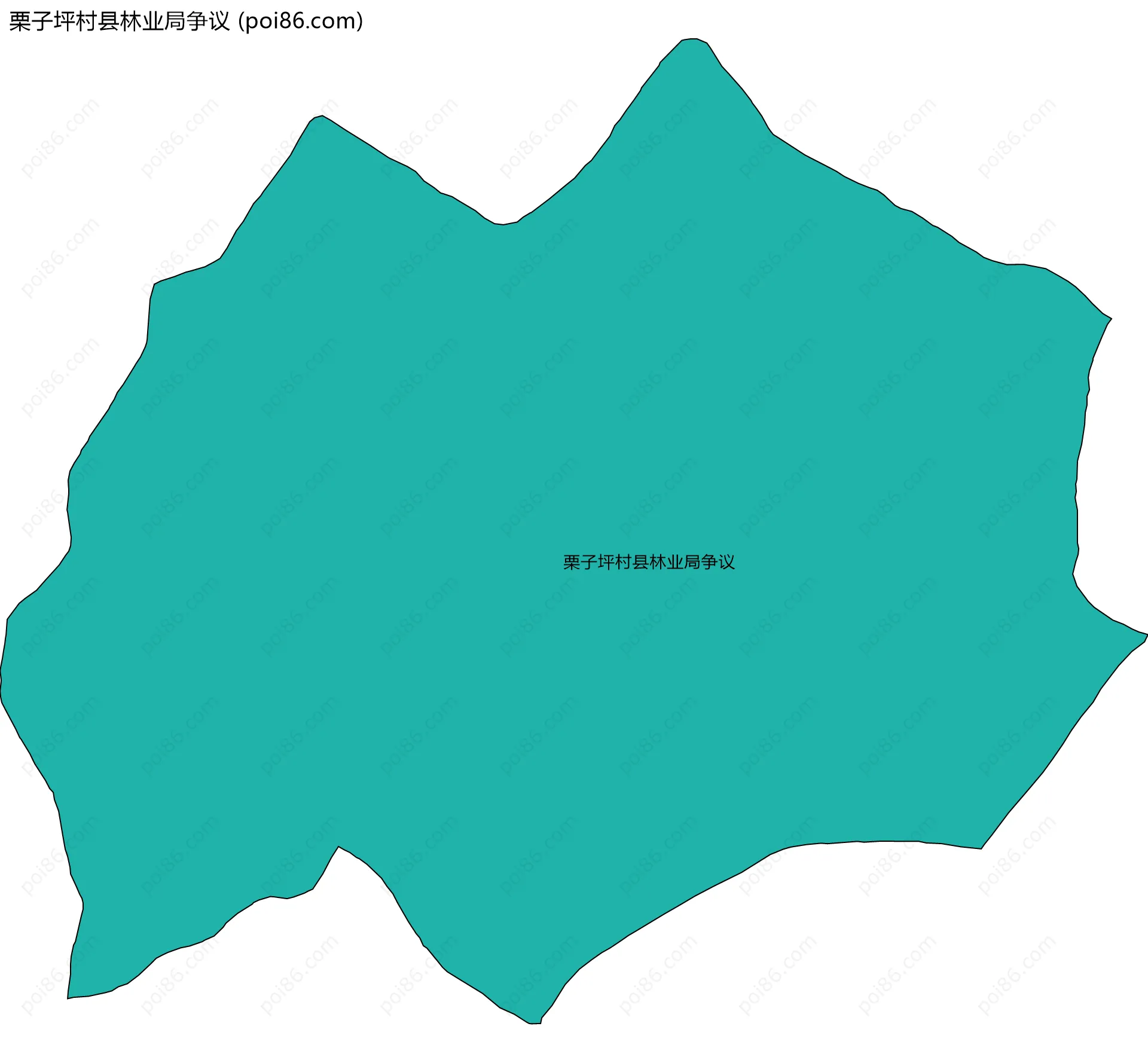 栗子坪村县林业局争议边界地图