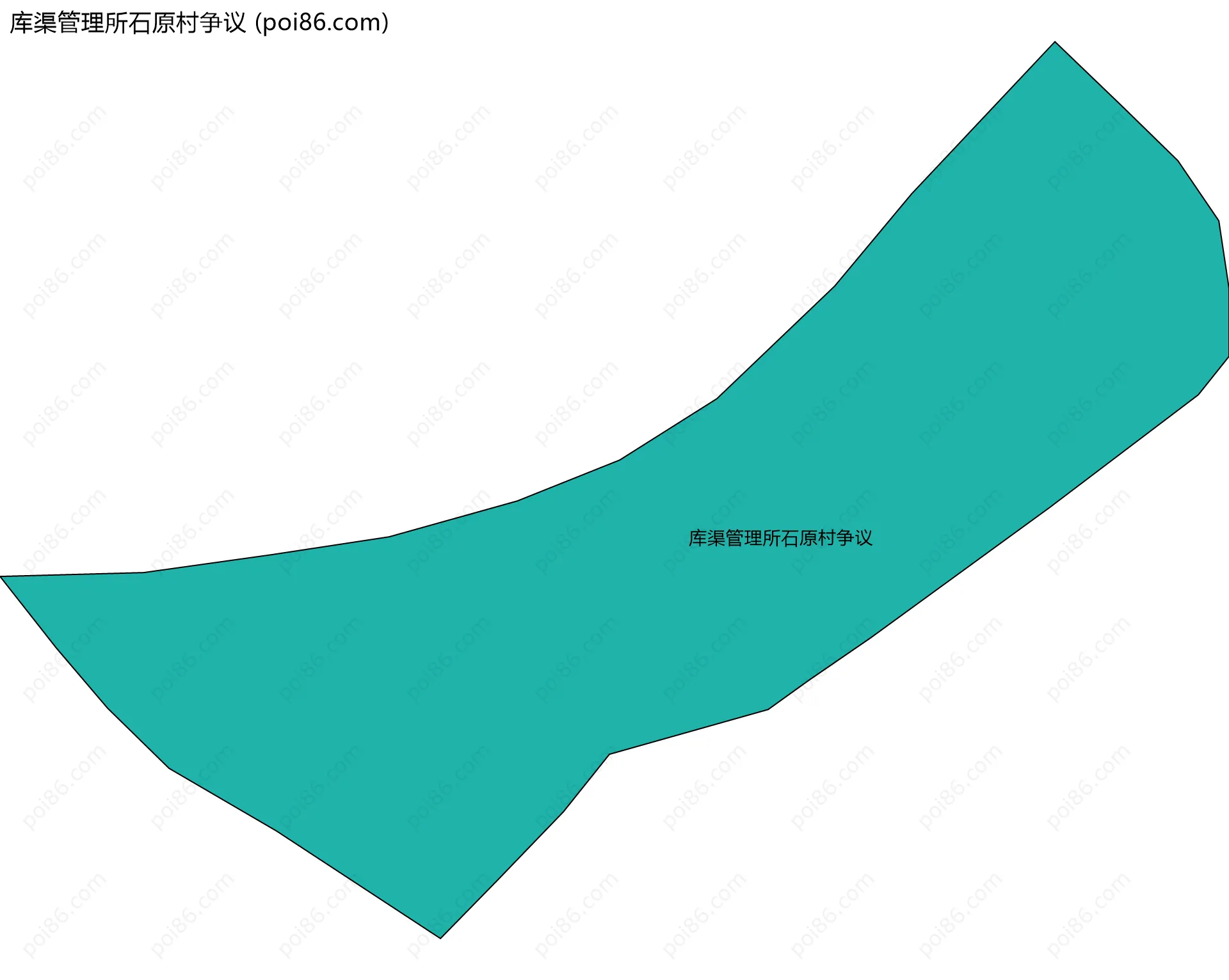 库渠管理所石原村争议边界地图