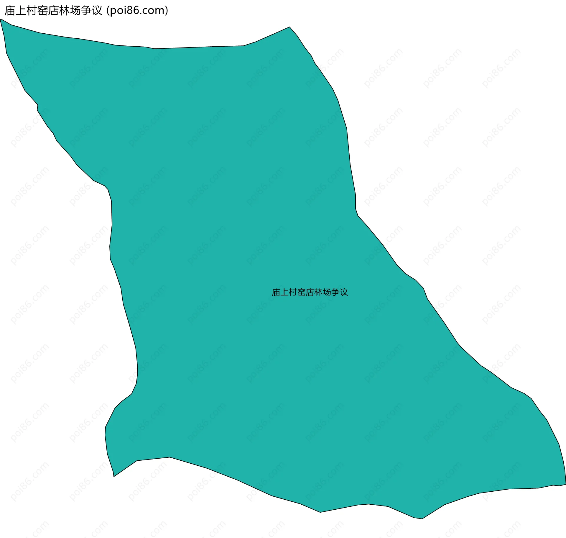 庙上村窑店林场争议边界地图