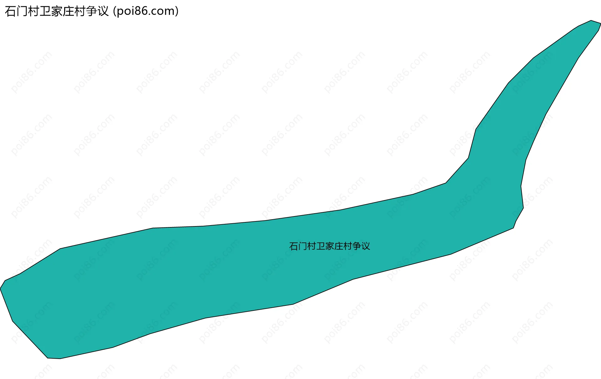 石门村卫家庄村争议边界地图