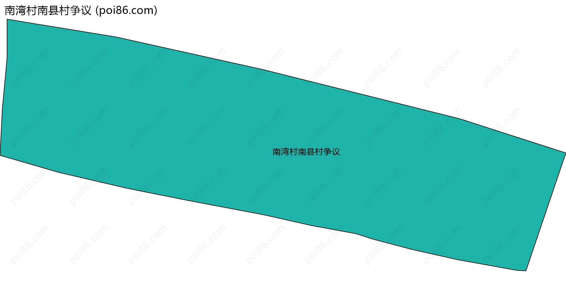 南湾村南县村争议边界地图