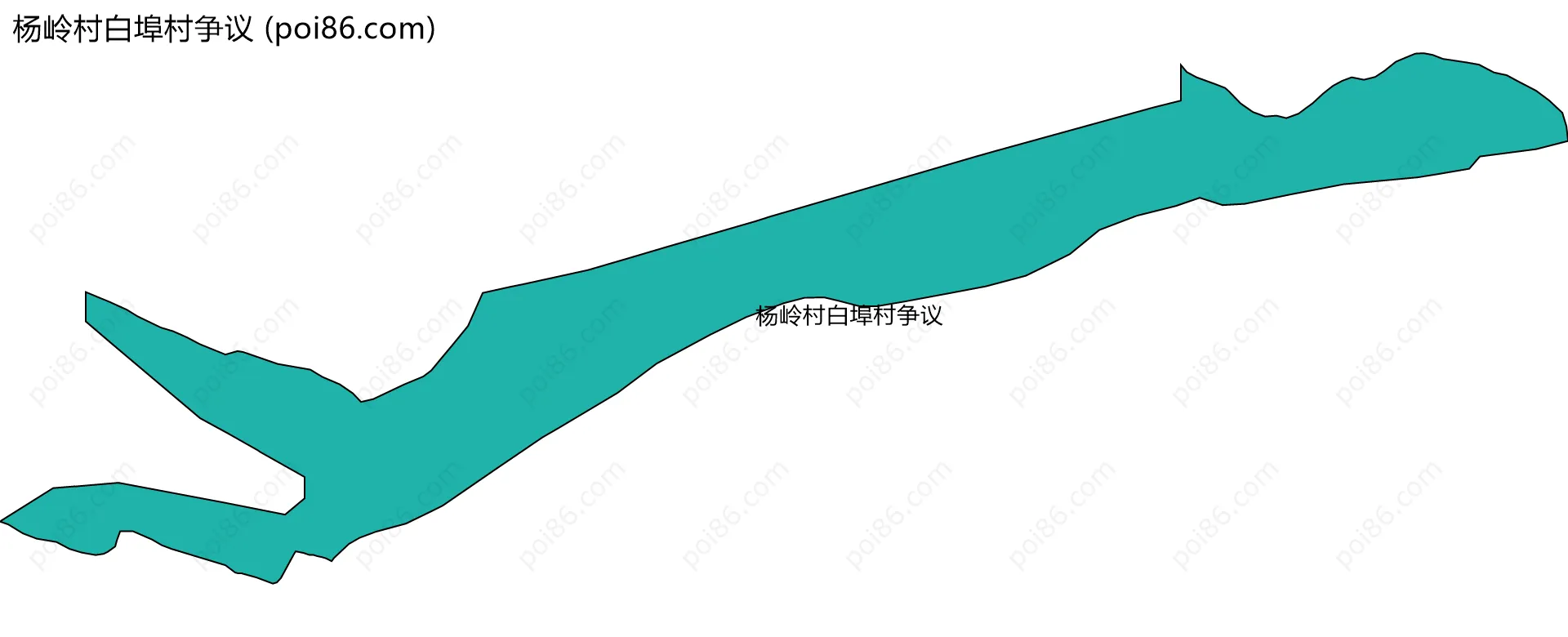 杨岭村白埠村争议边界地图