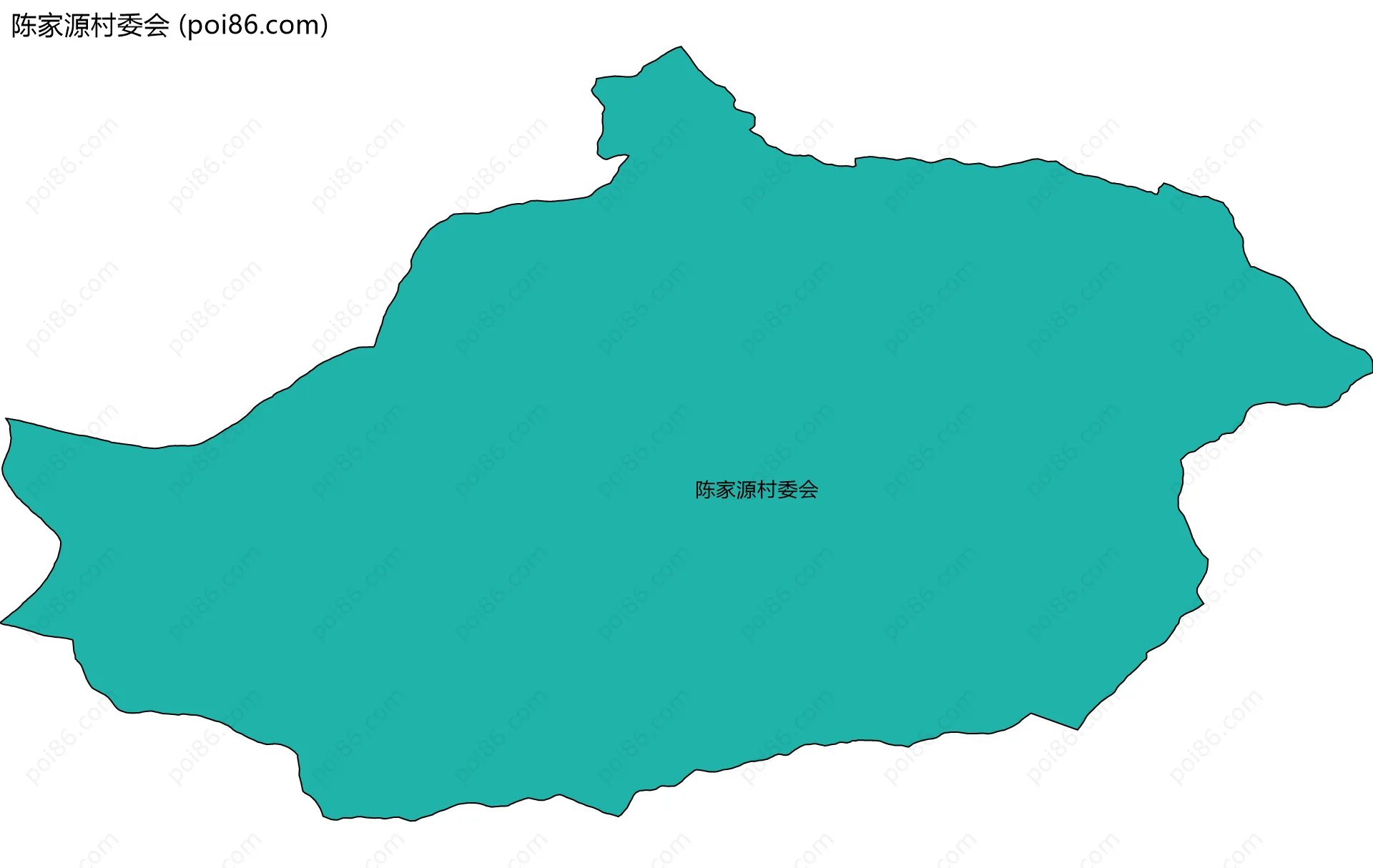 陈家源村委会边界地图