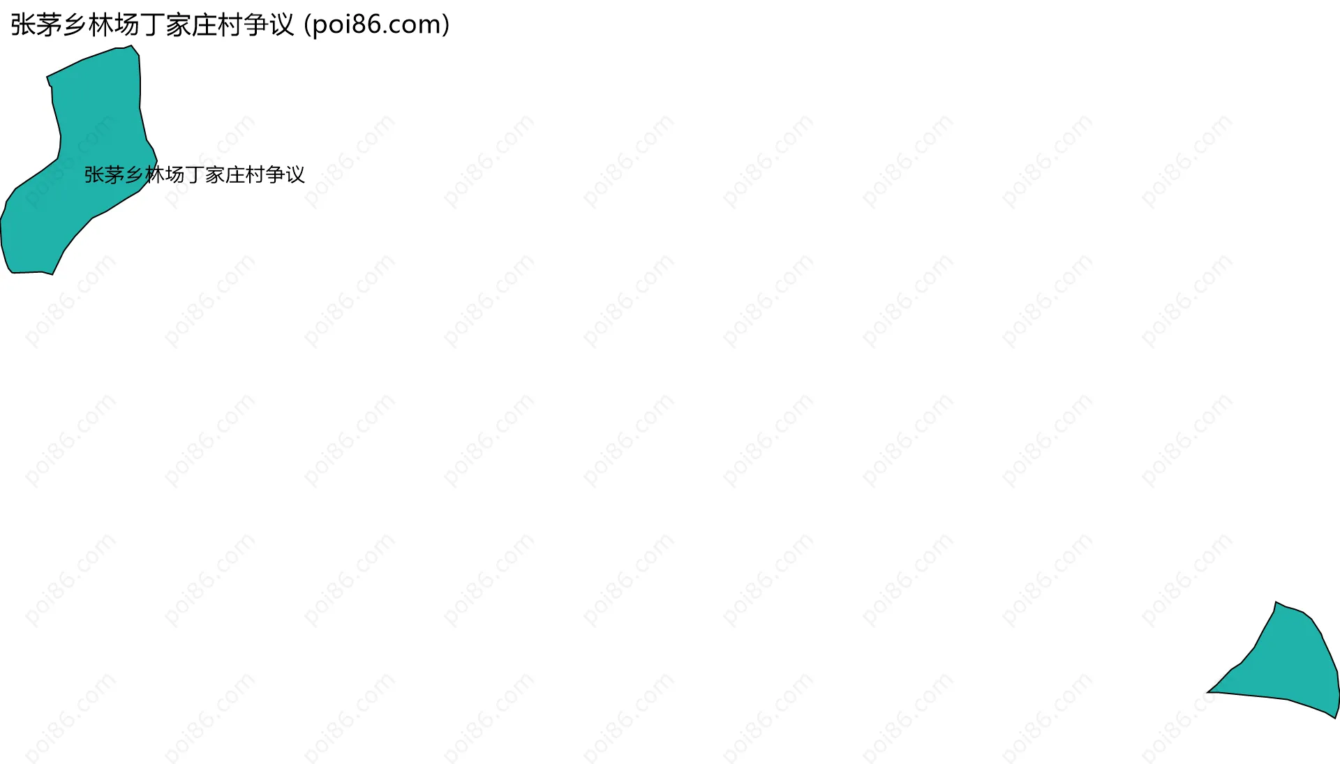 张茅乡林场丁家庄村争议边界地图