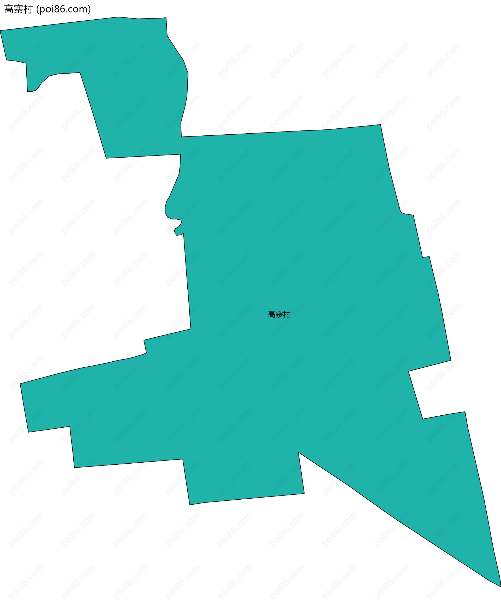 高寨村边界地图