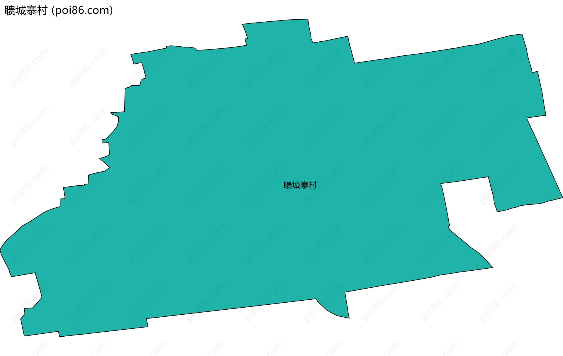 聩城寨村边界地图