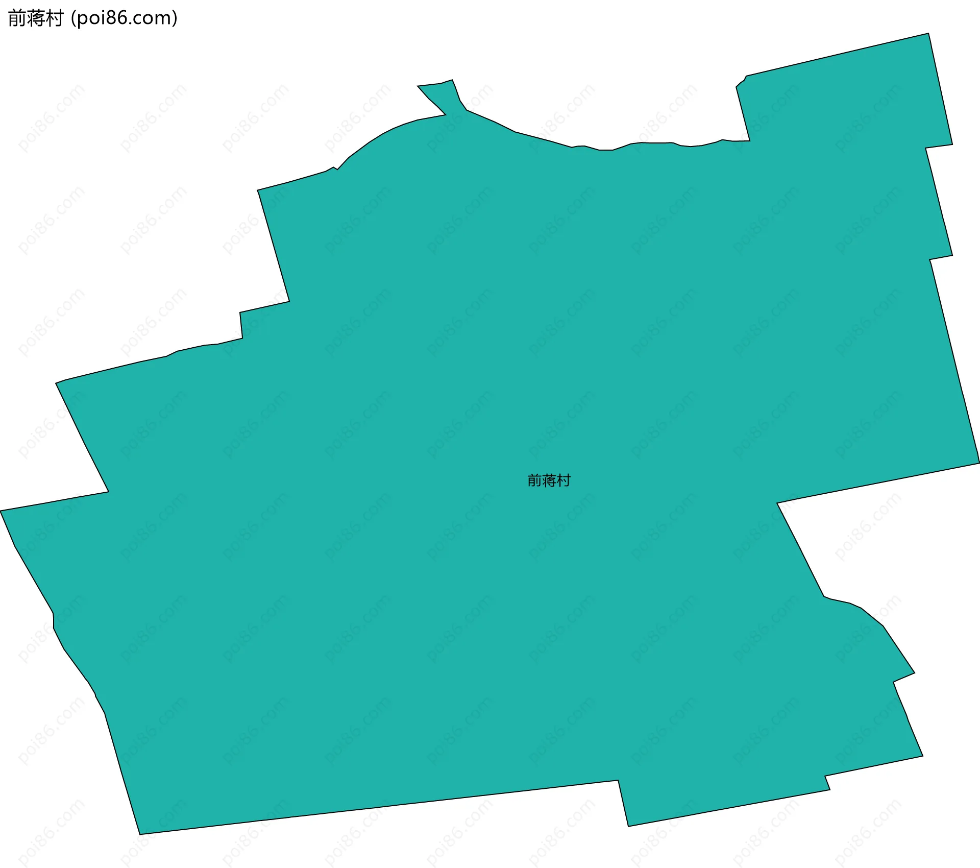 前蒋村边界地图
