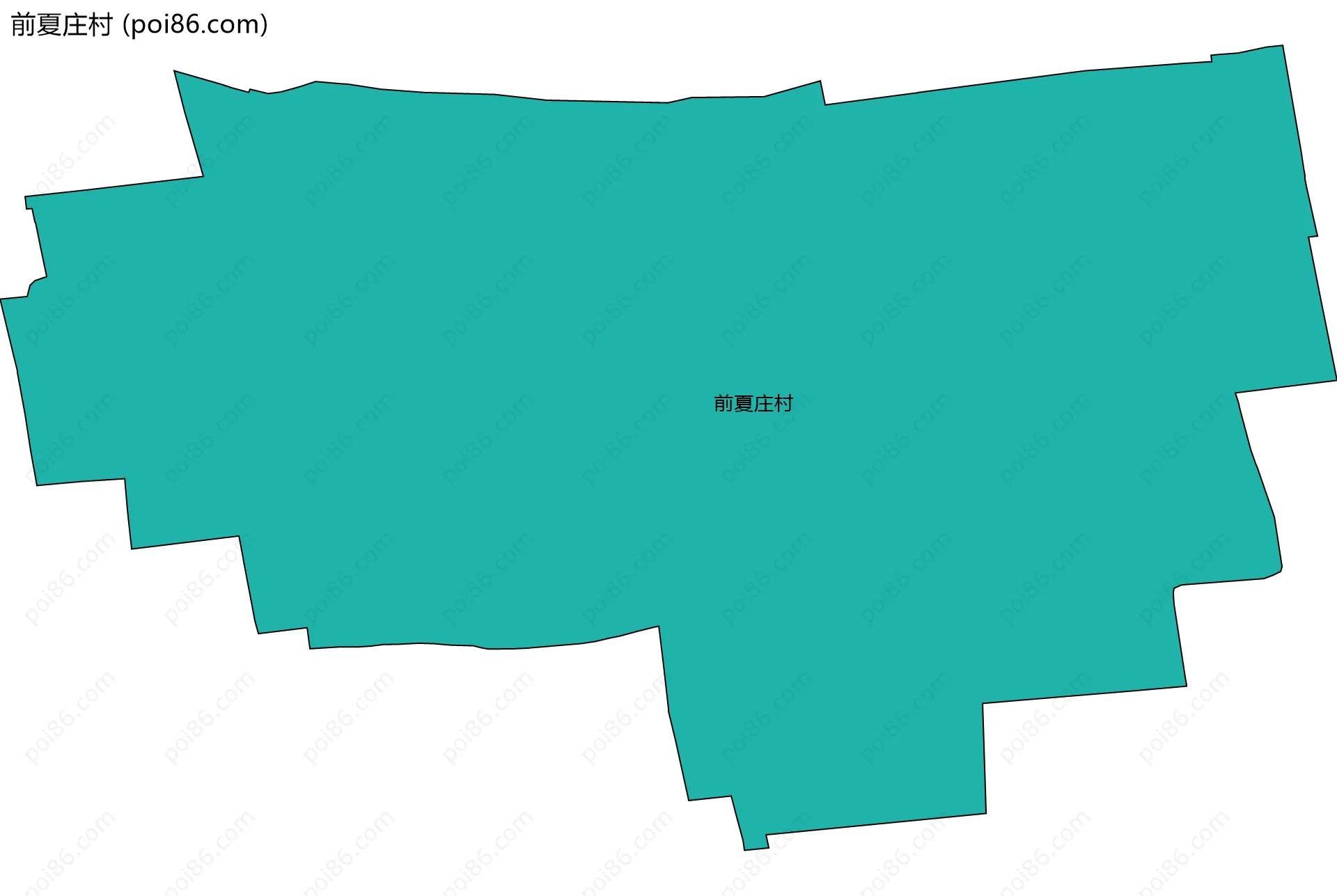 前夏庄村边界地图