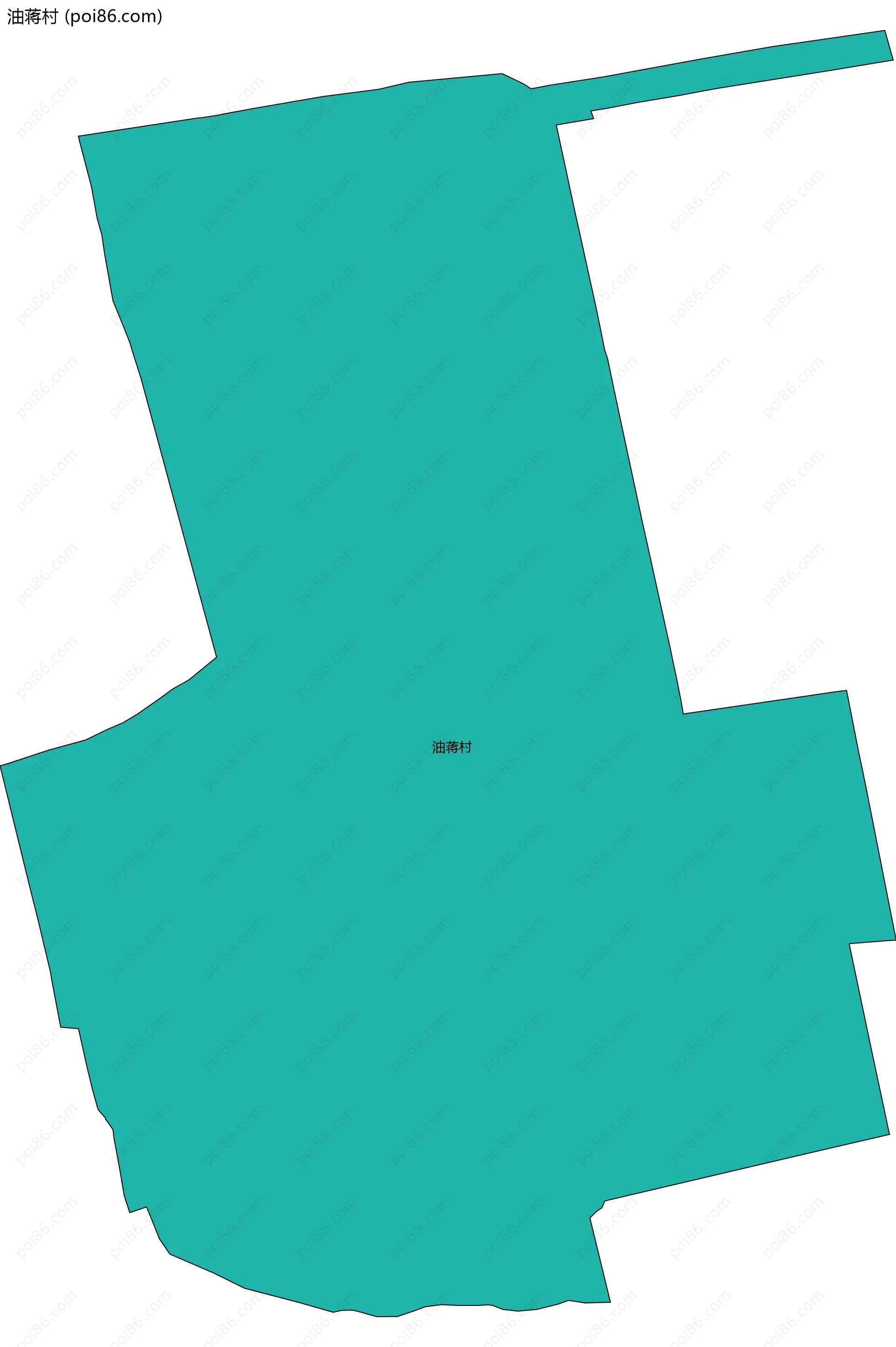 油蒋村边界地图