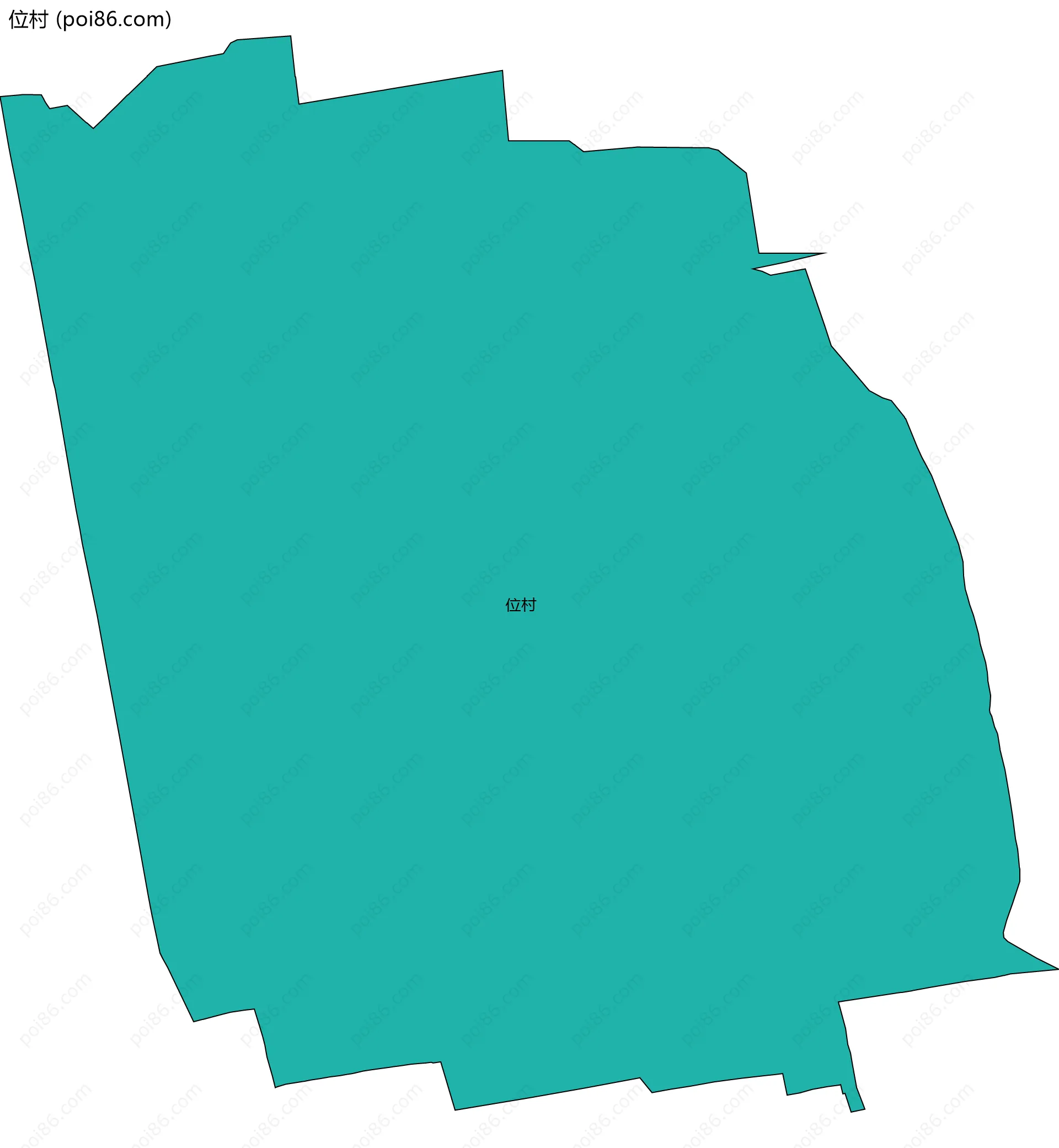 位村边界地图