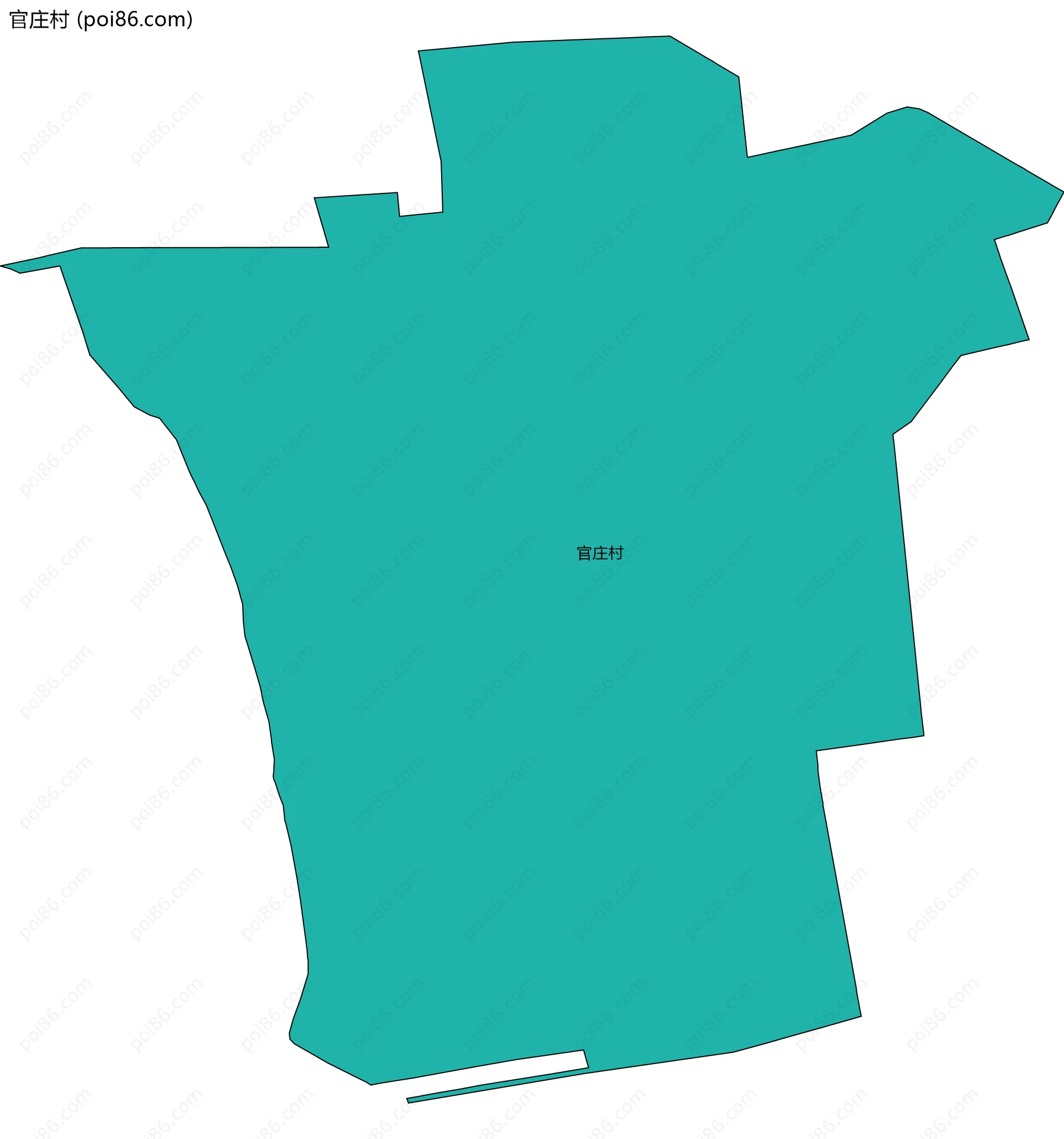 官庄村边界地图