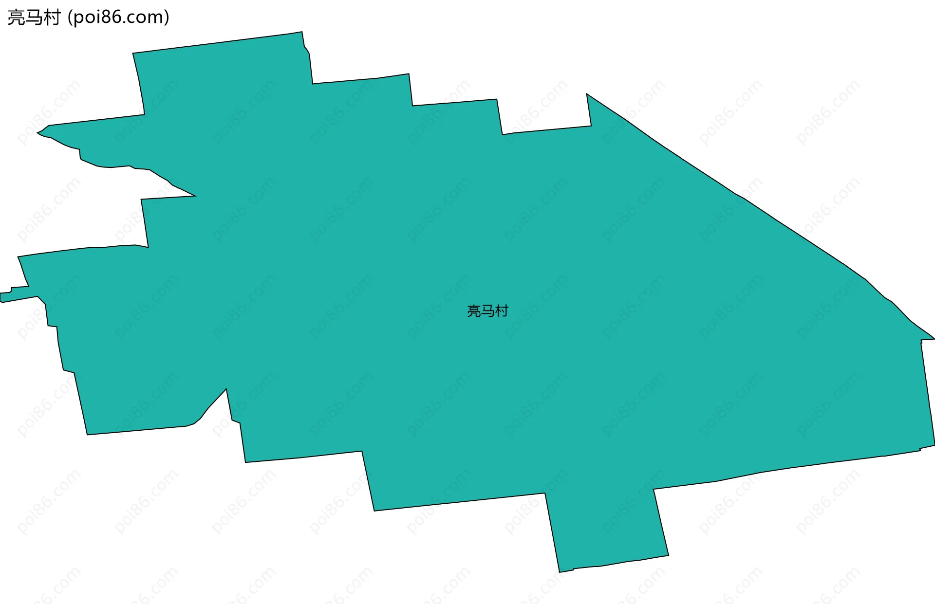亮马村边界地图