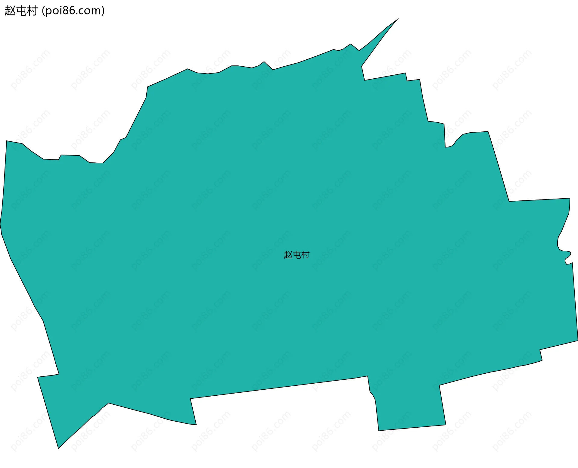 赵屯村边界地图