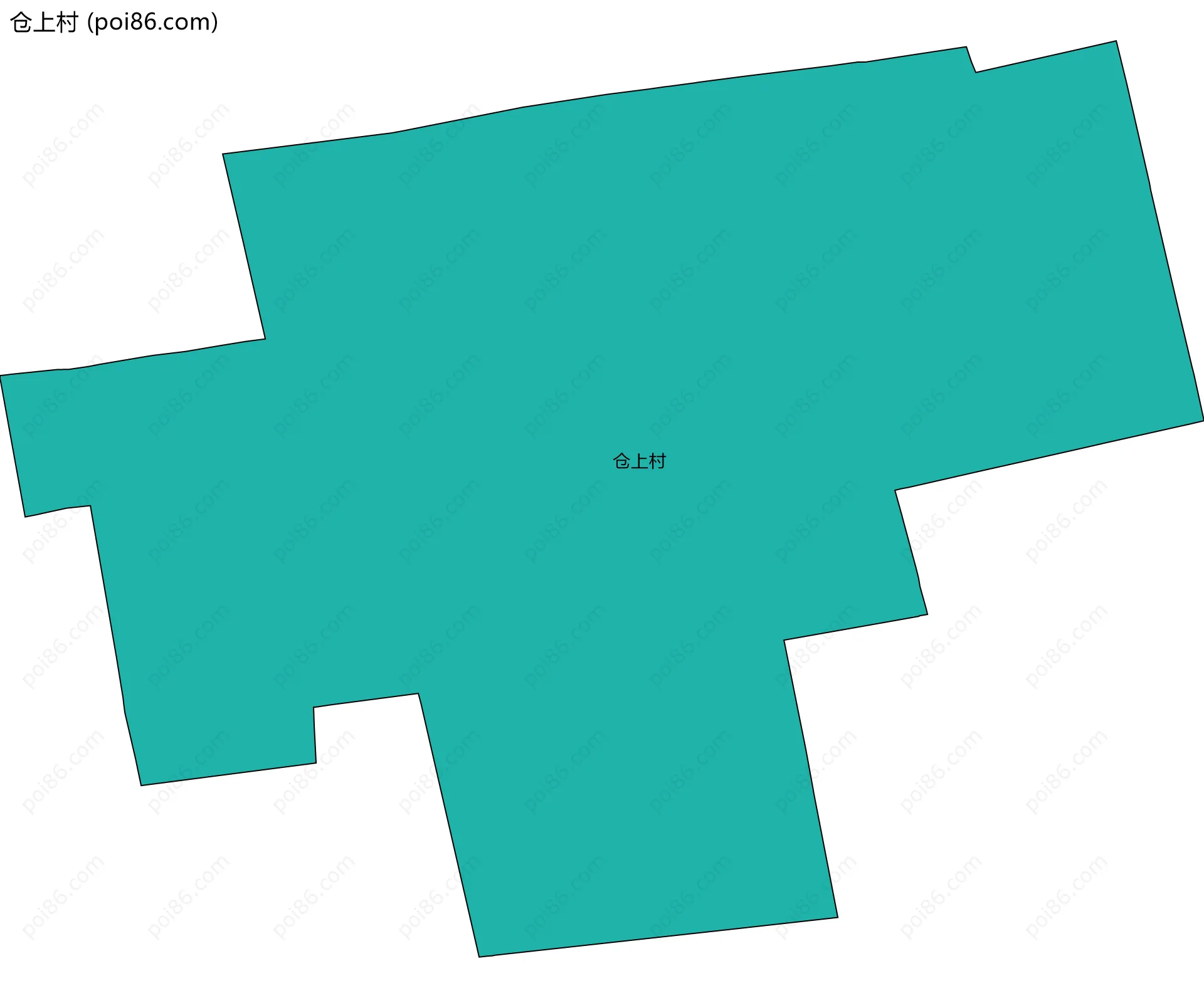 仓上村边界地图