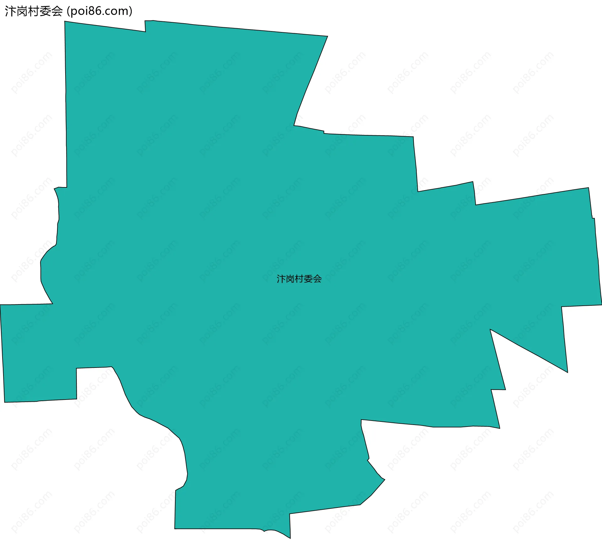 汴岗村委会边界地图