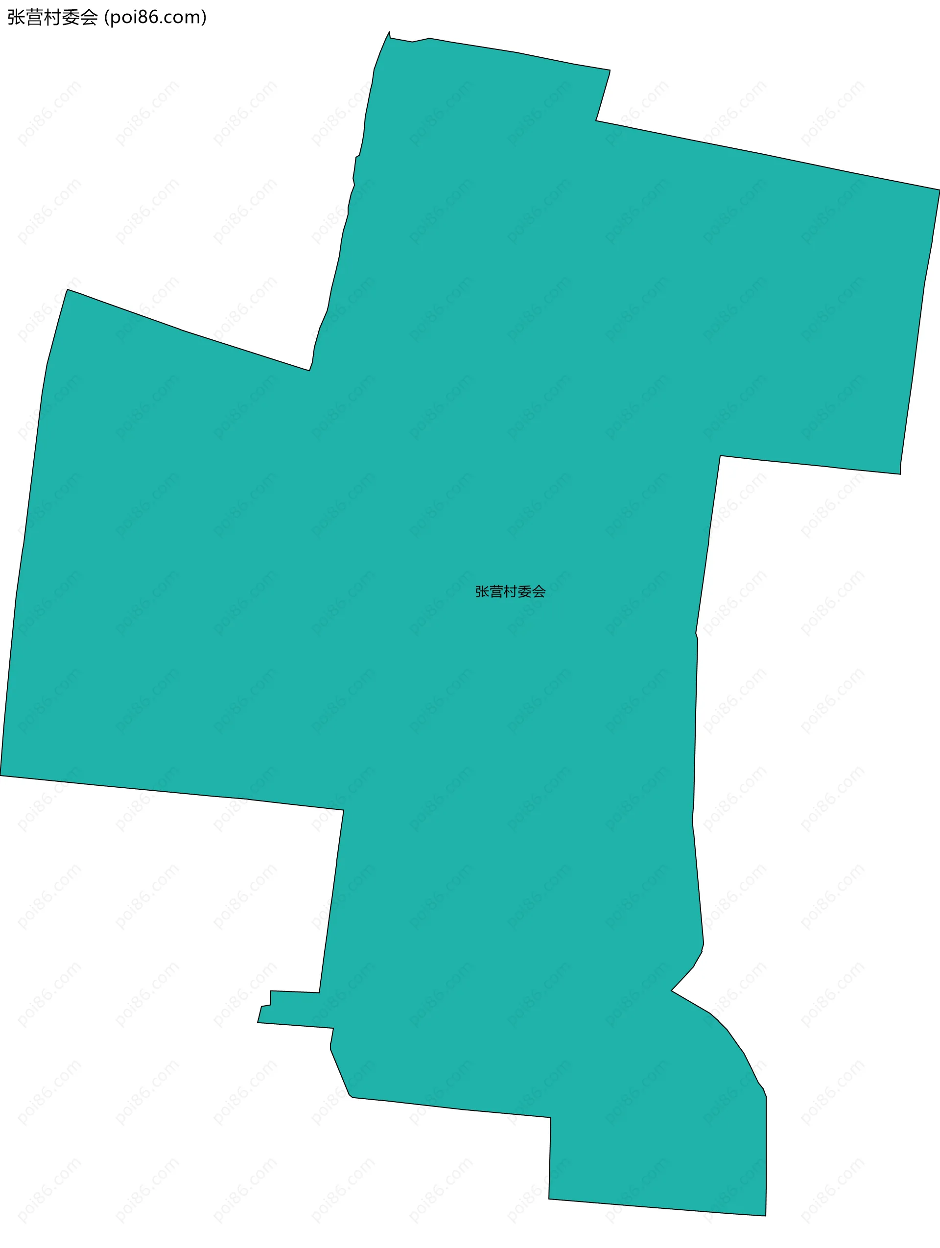 张营村委会边界地图