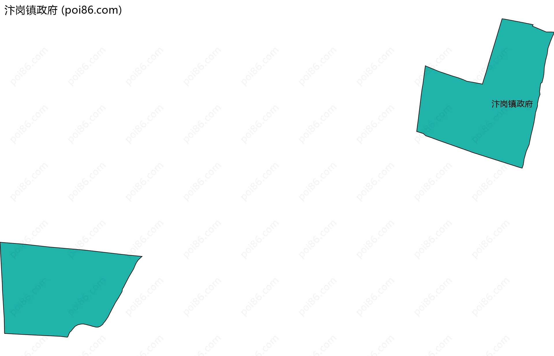 汴岗镇政府边界地图