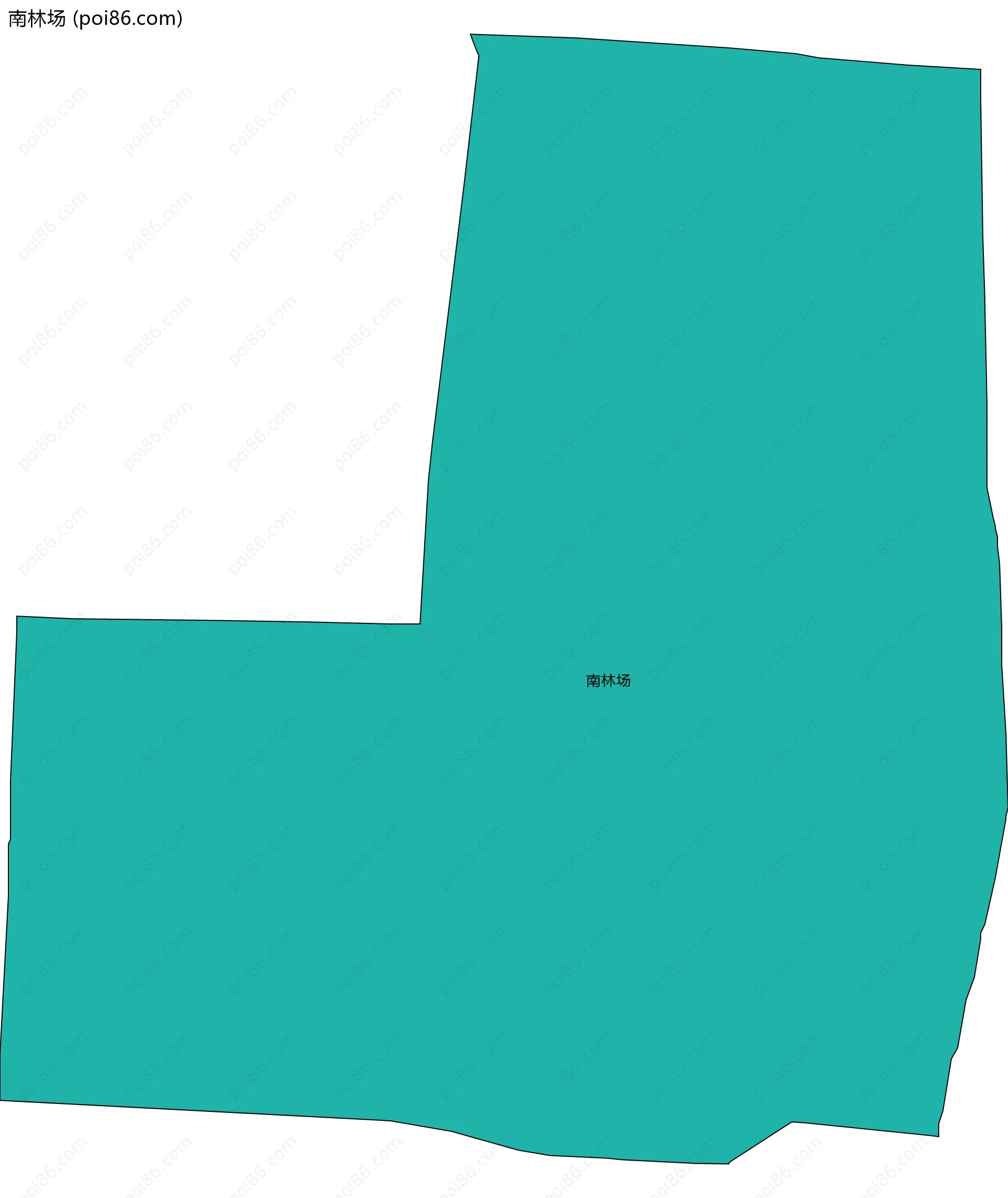 南林场边界地图