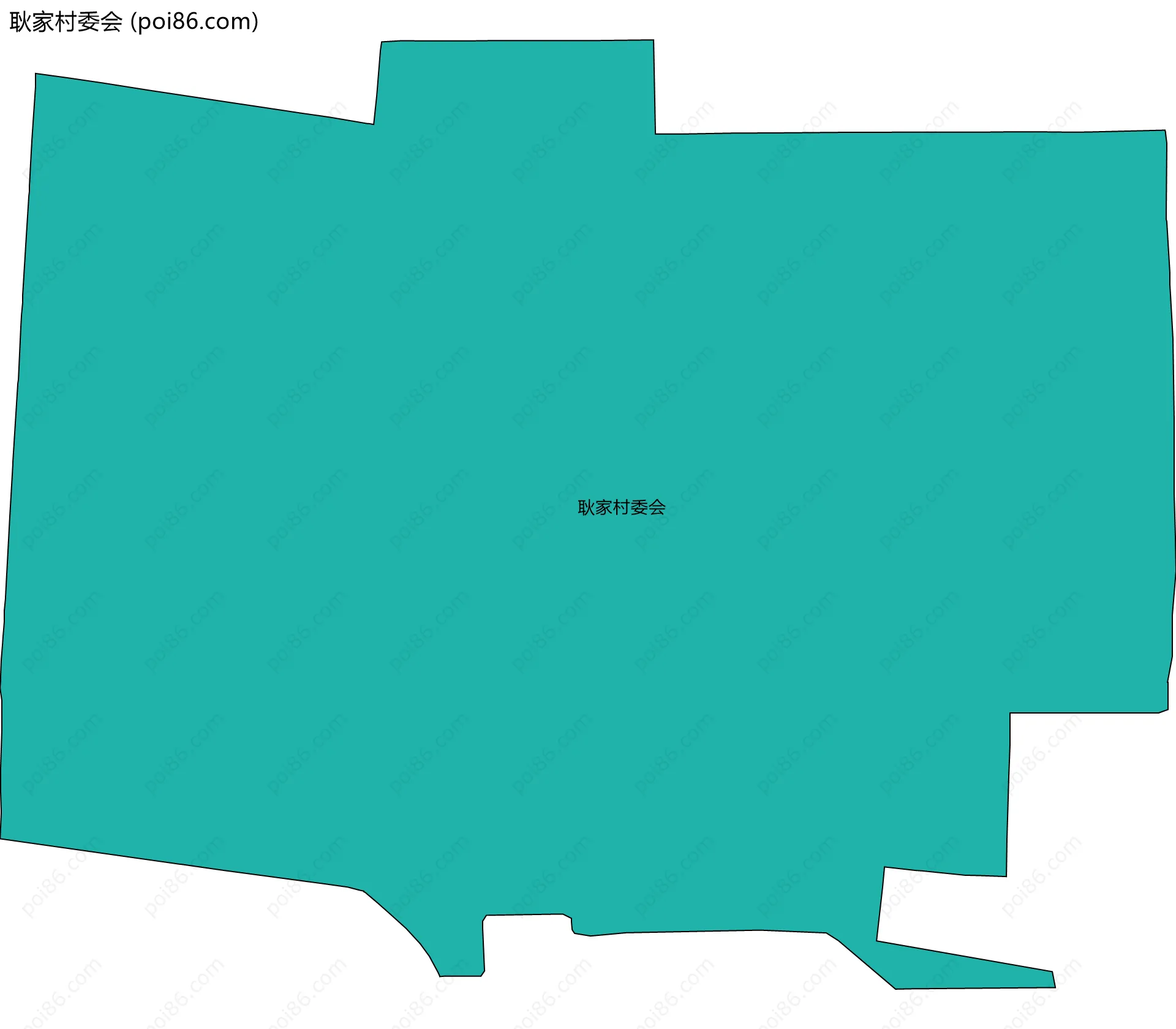 耿家村委会边界地图
