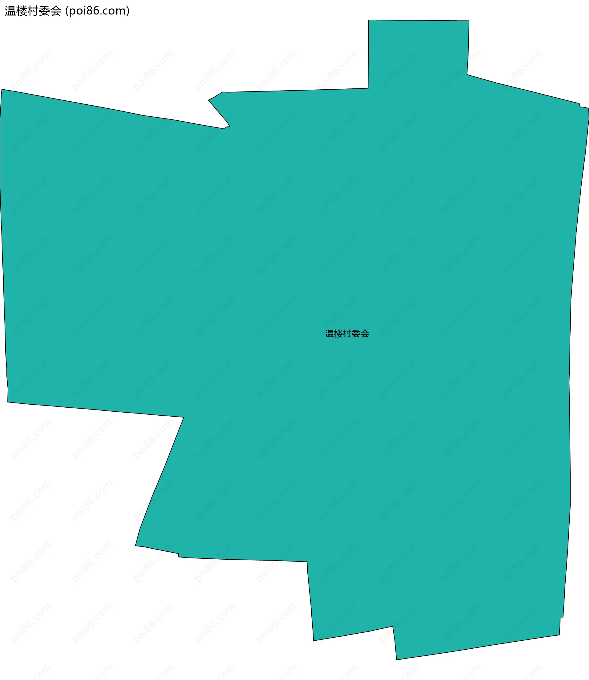 温楼村委会边界地图