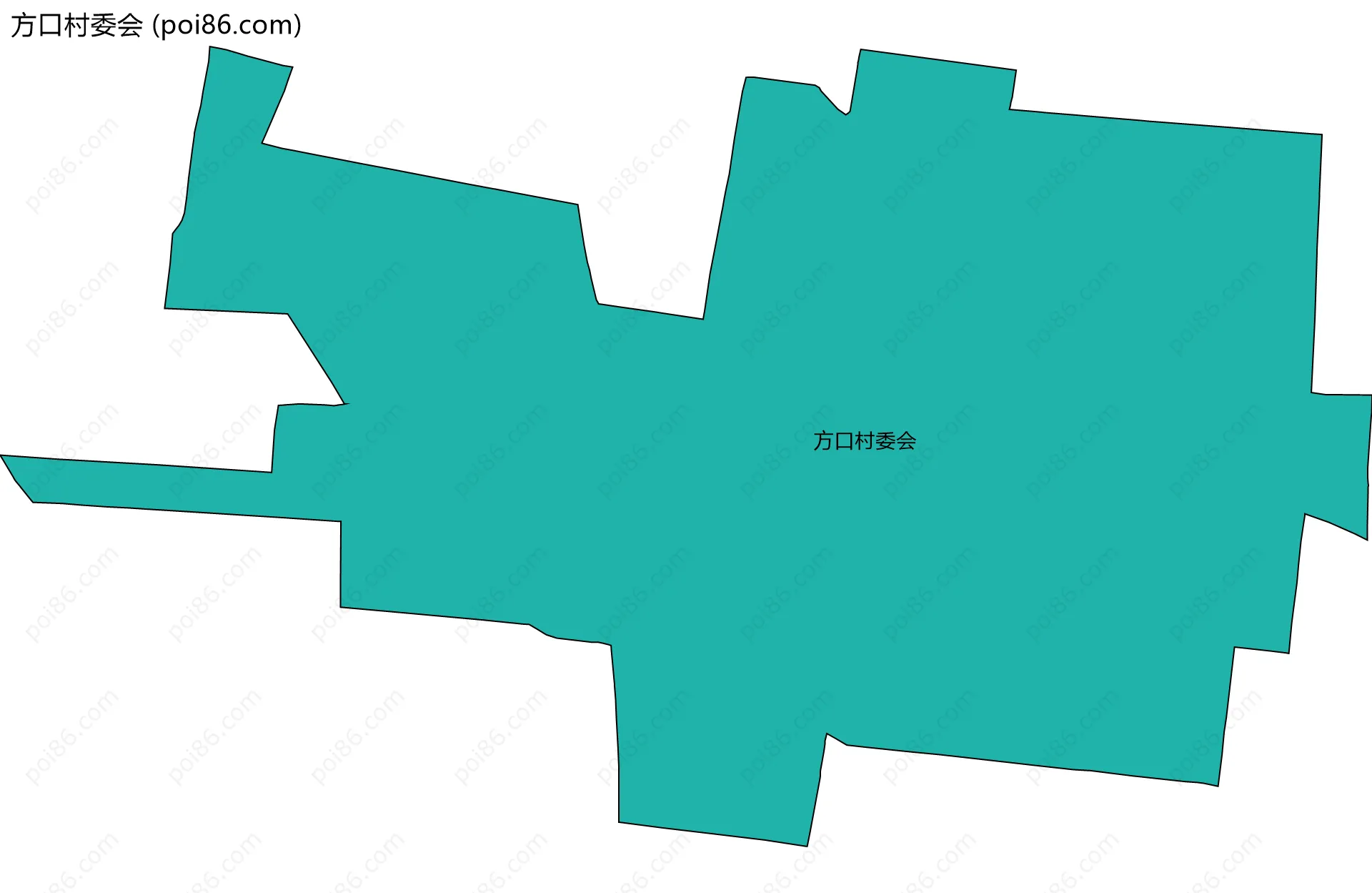 方口村委会边界地图