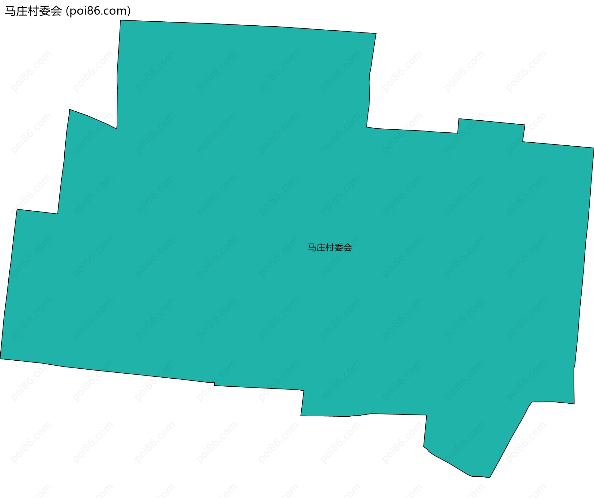 马庄村委会边界地图