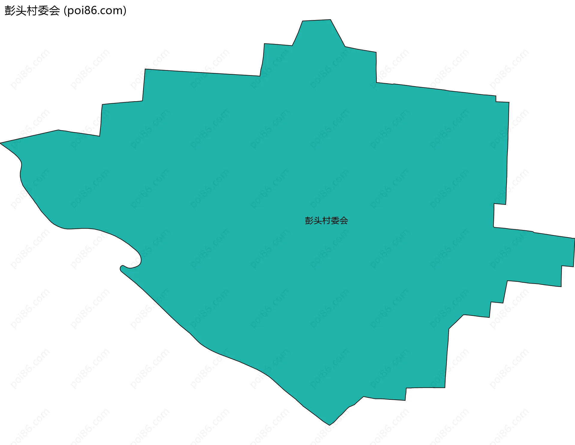 彭头村委会边界地图