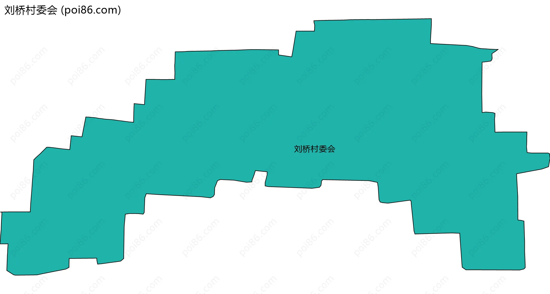 刘桥村委会边界地图