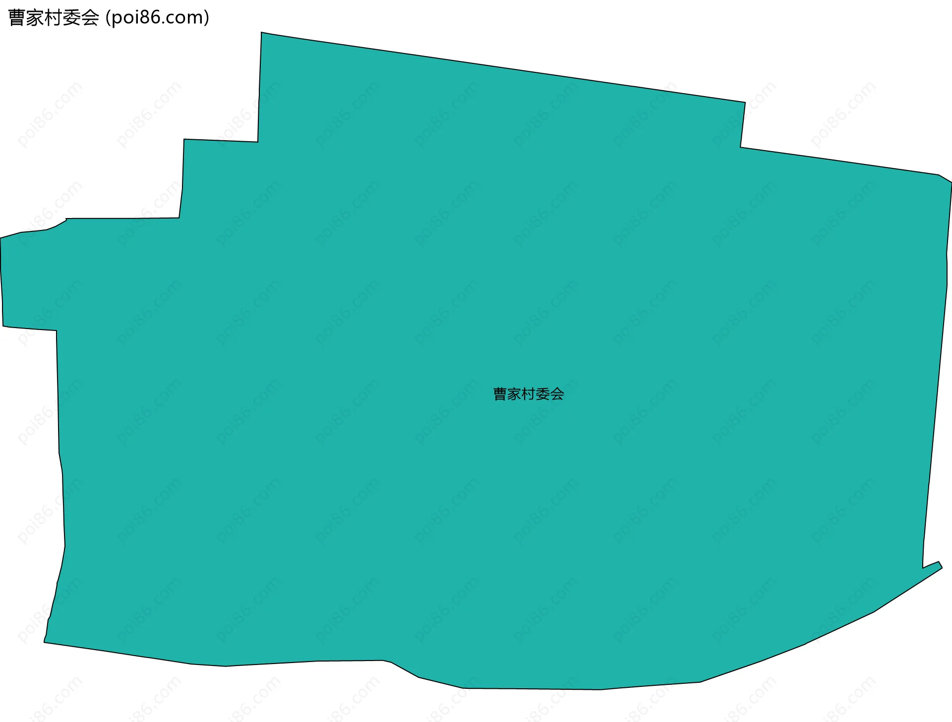 曹家村委会边界地图