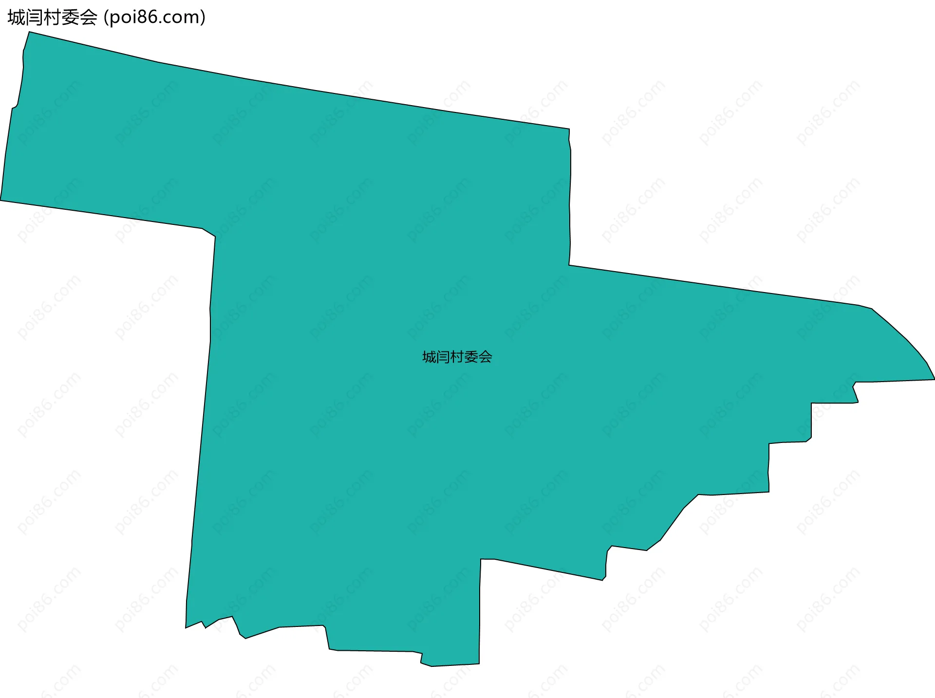 城闫村委会边界地图