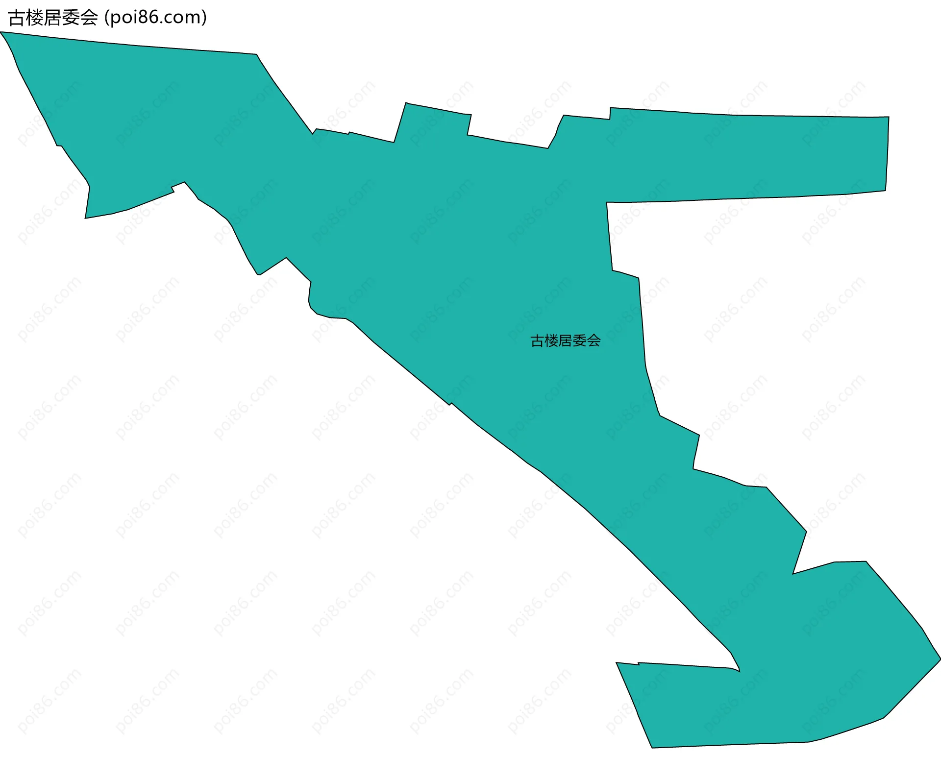 古楼居委会边界地图