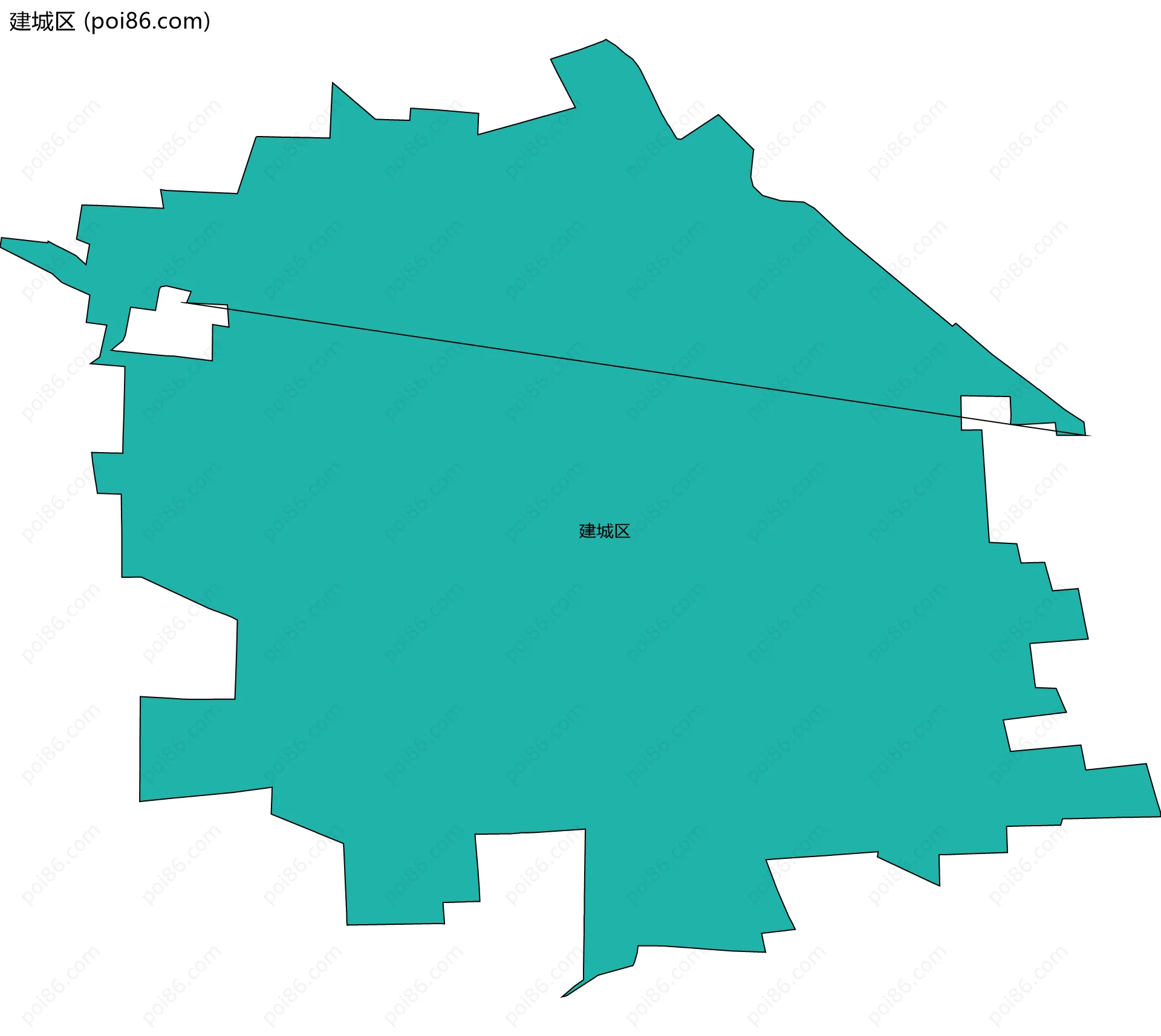 建城区边界地图