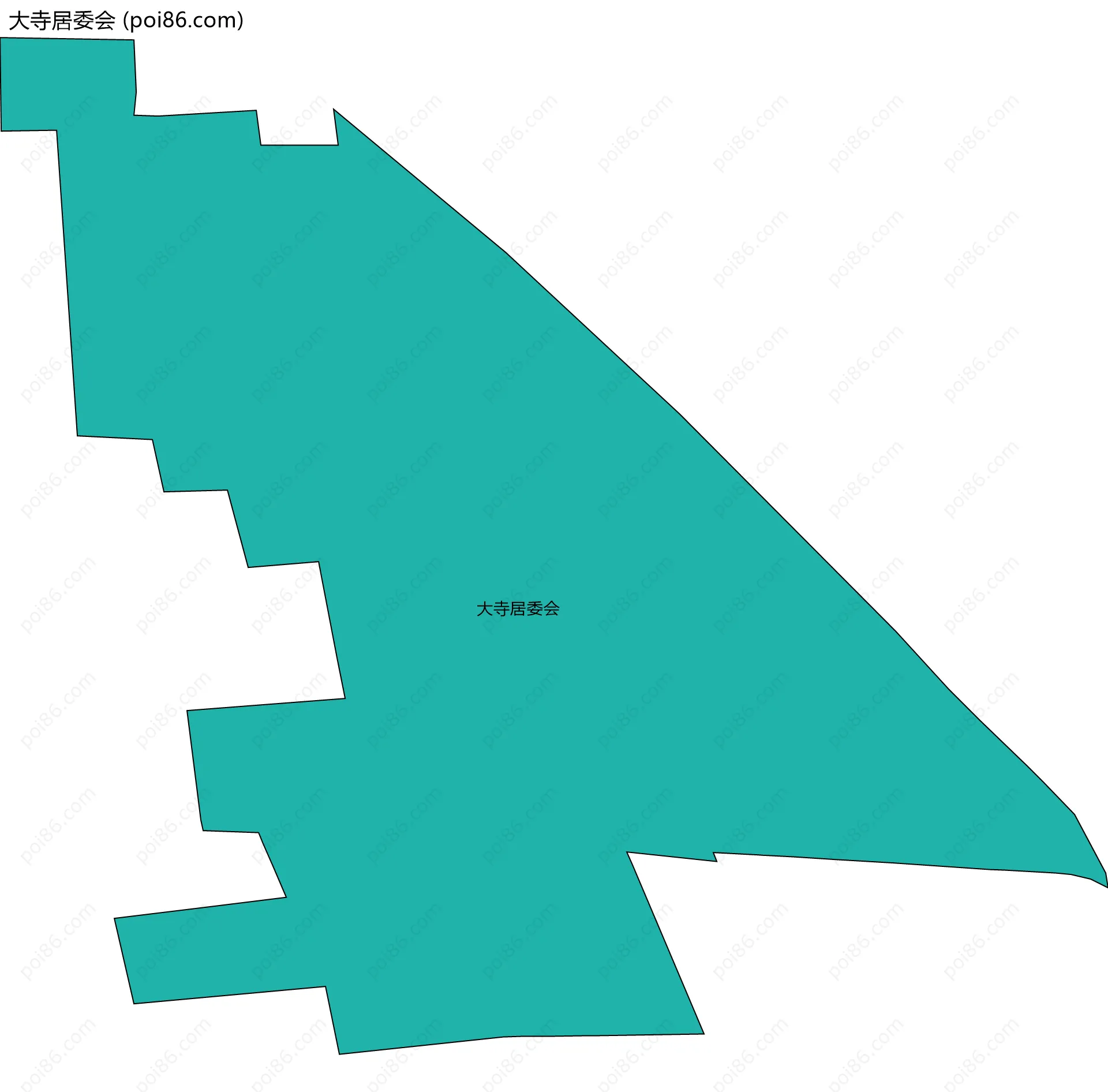 大寺居委会边界地图