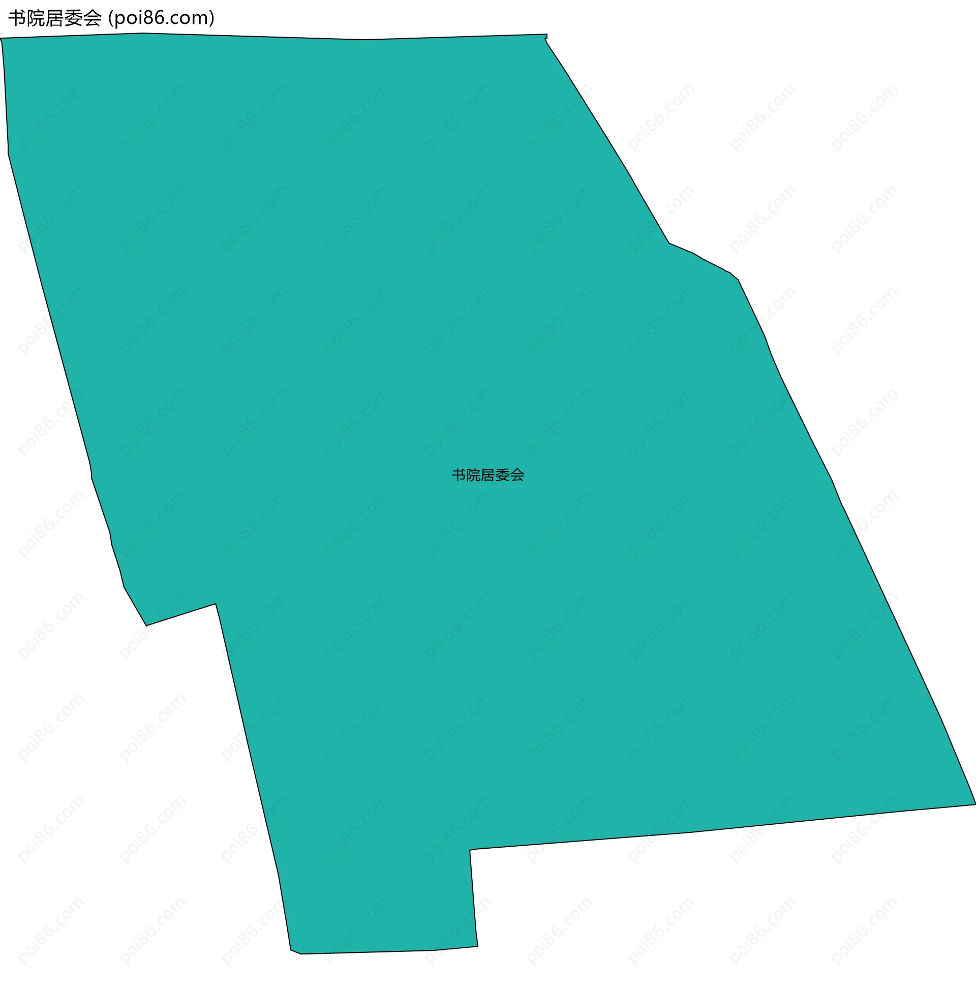 书院居委会边界地图