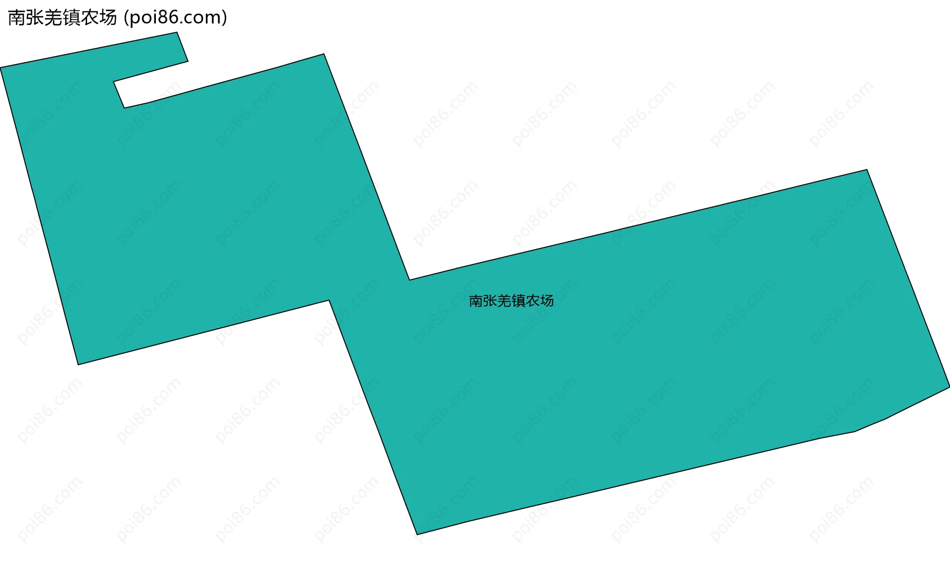 南张羌镇农场边界地图