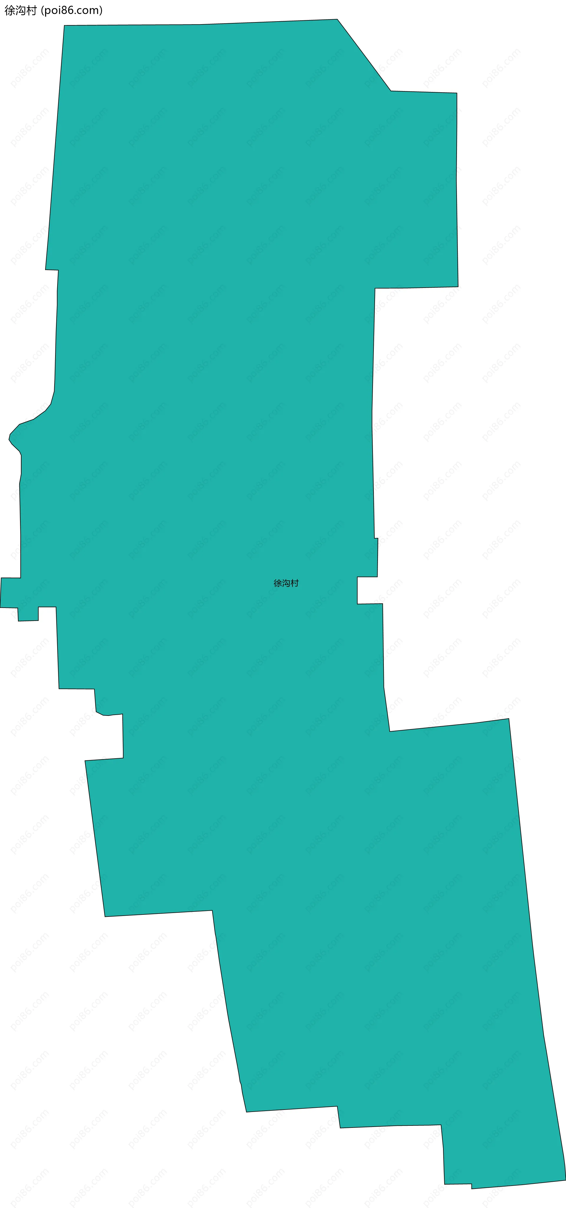 徐沟村边界地图