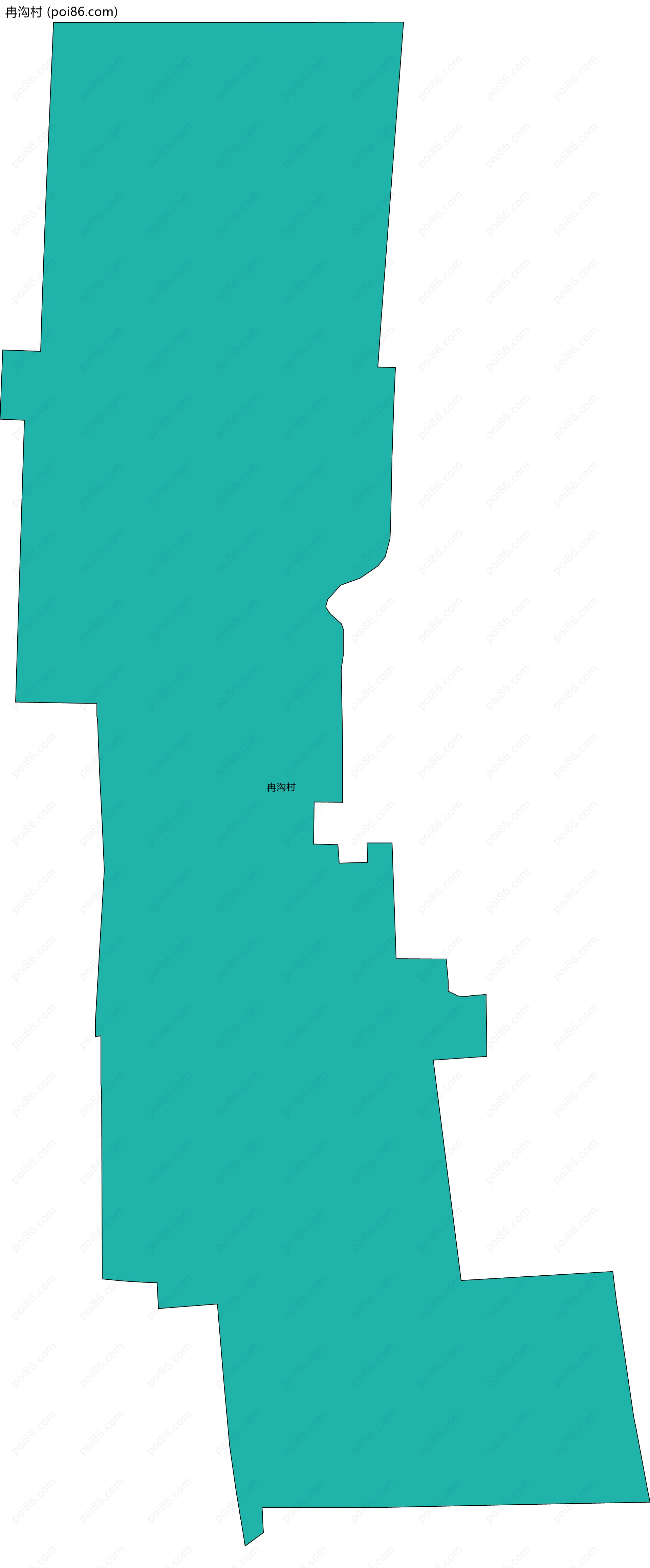 冉沟村边界地图