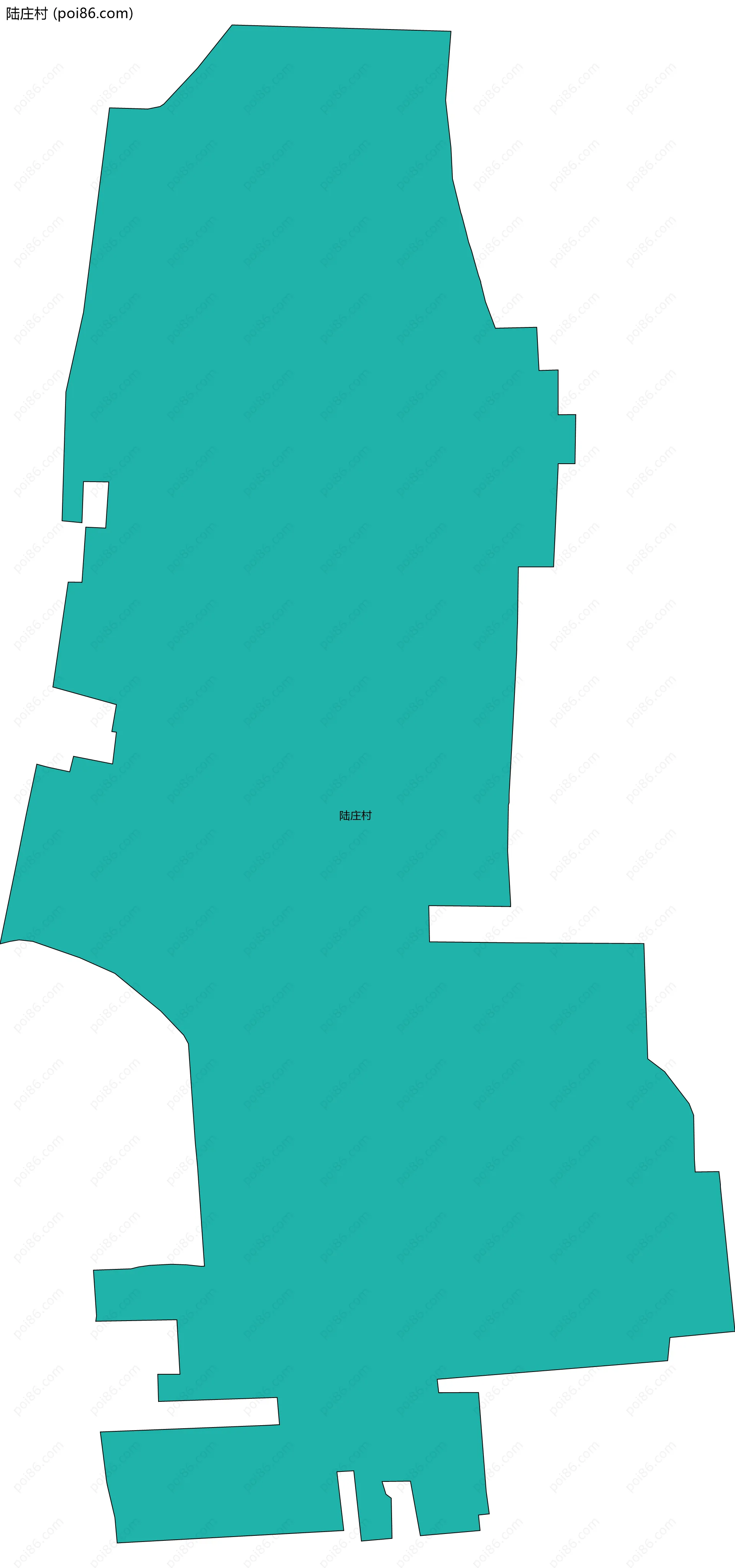 陆庄村边界地图