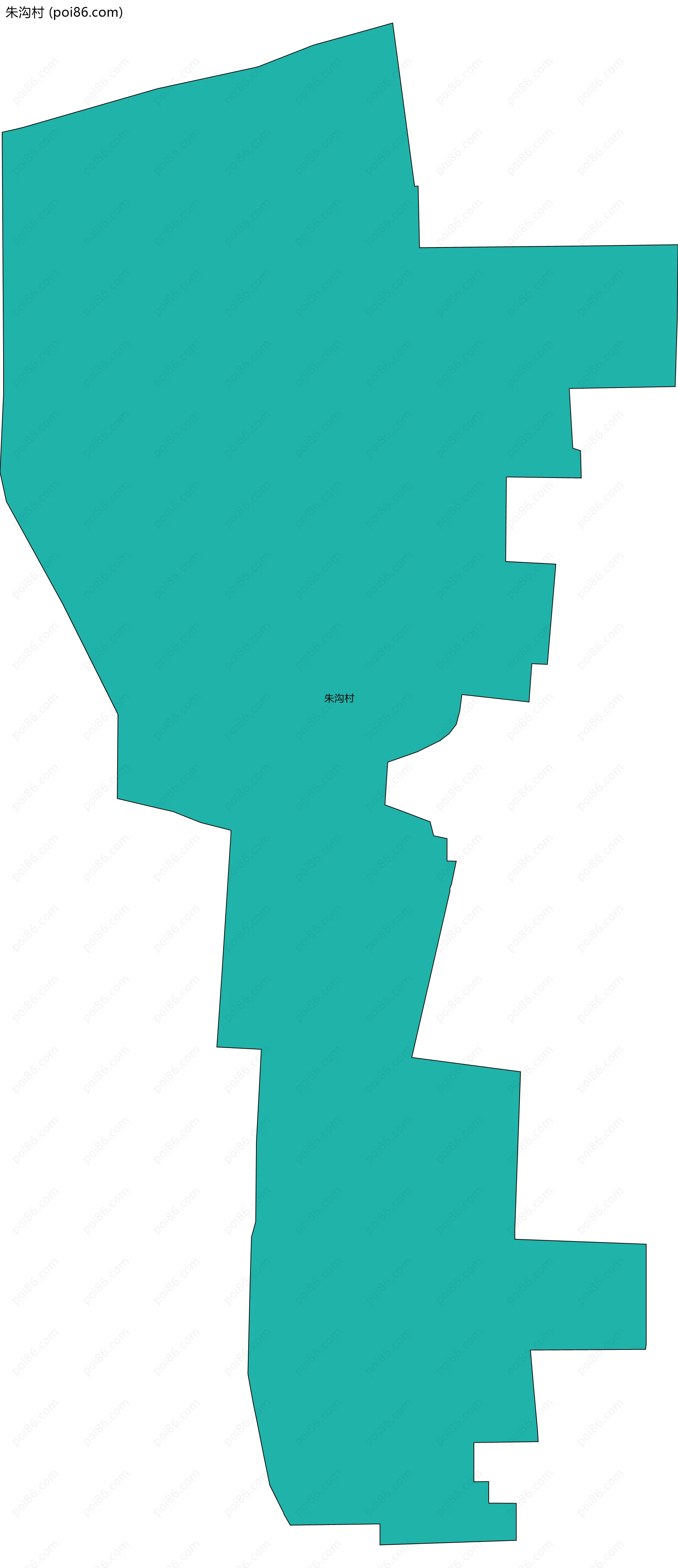 朱沟村边界地图